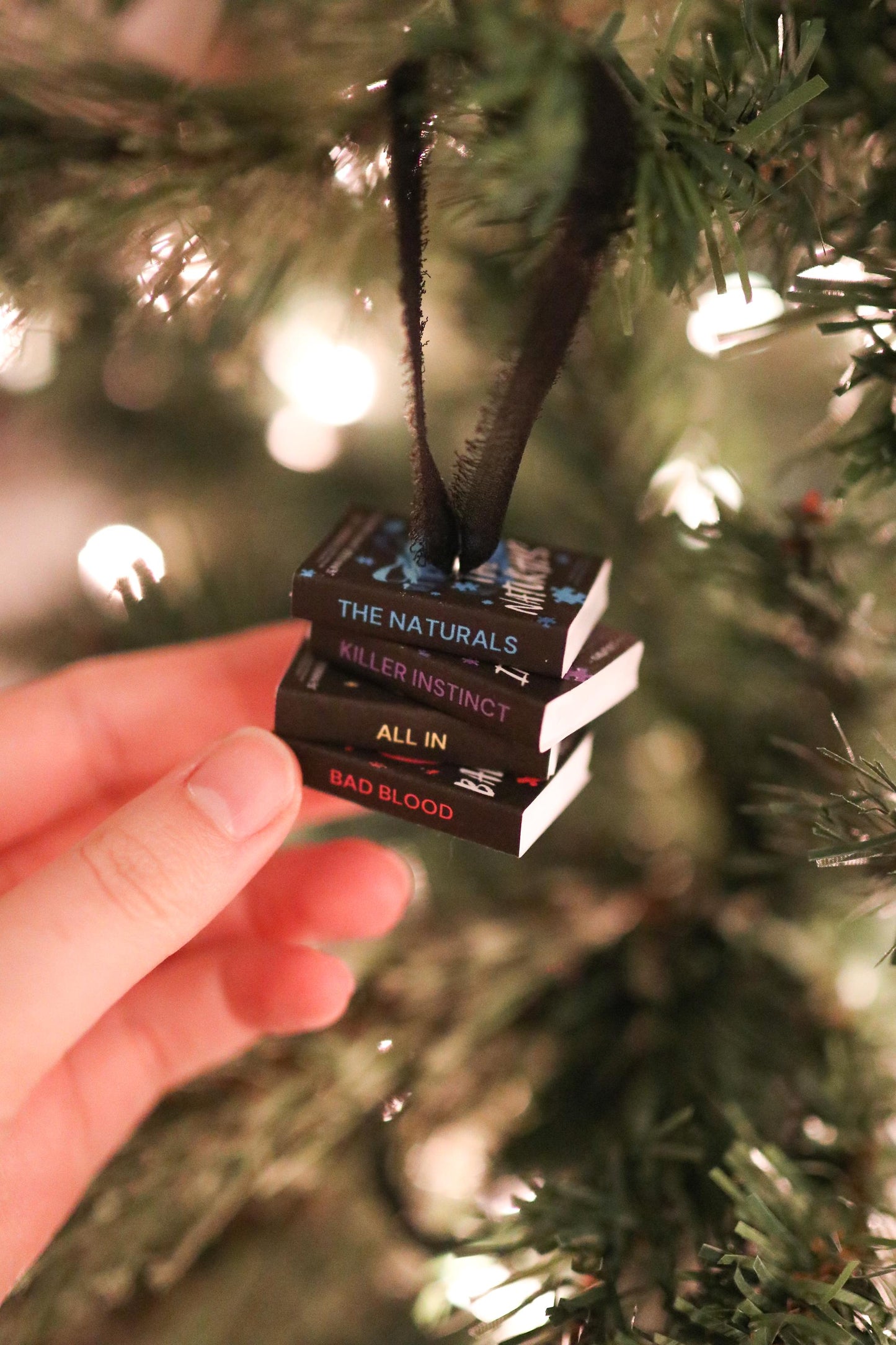 The Naturals Mini Book Stack Ornament