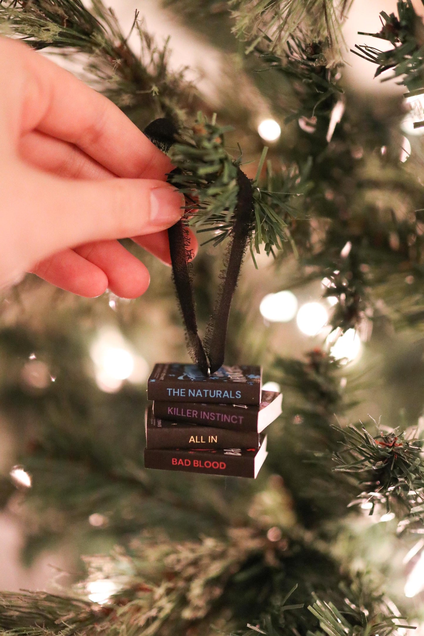 The Naturals Mini Book Stack Ornament