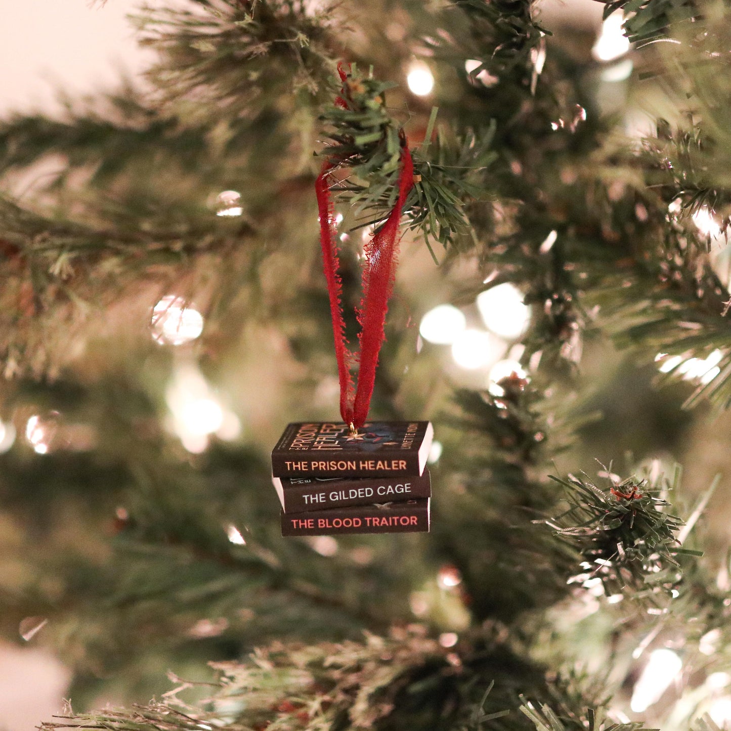 The Prison Healer Mini Book Stack Ornament