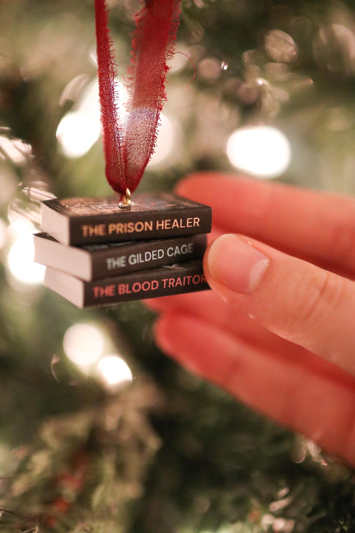 The Prison Healer Mini Book Stack Ornament