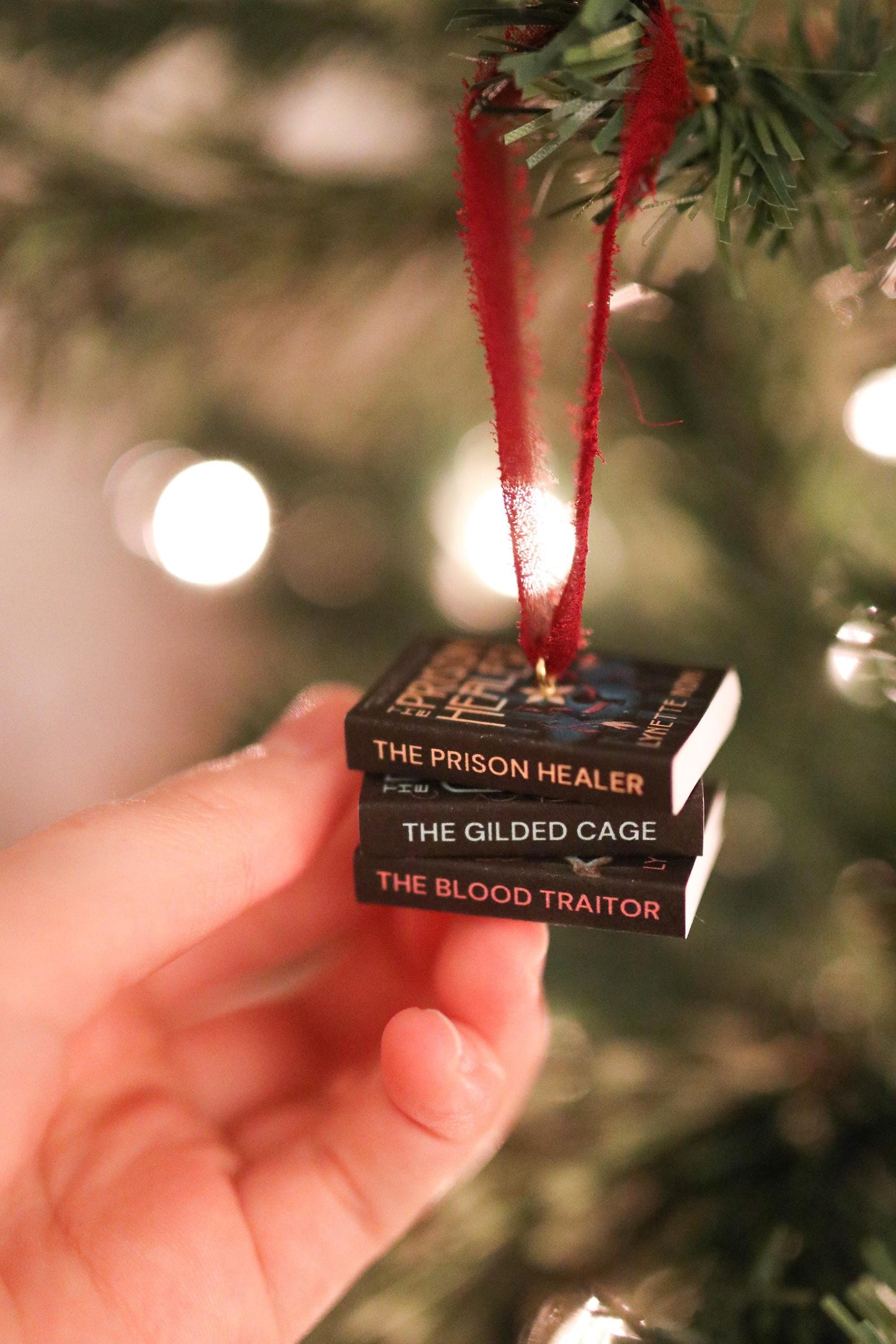 The Prison Healer Mini Book Stack Ornament