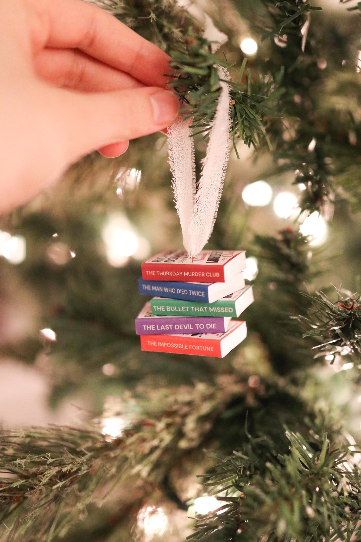 Richard Osman Mini Book Stack Ornament