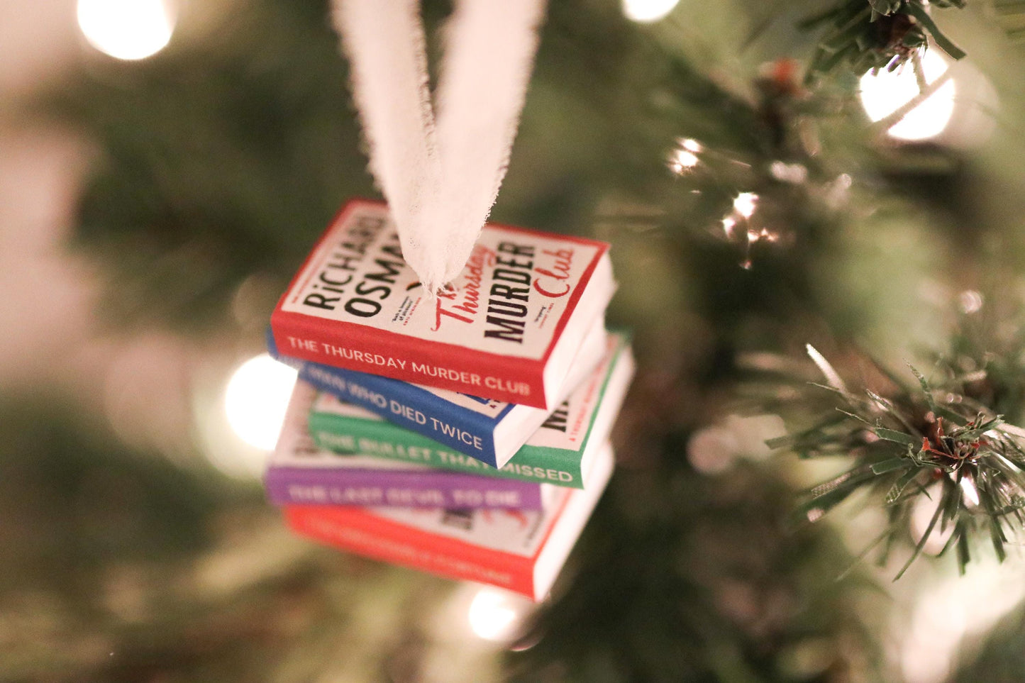 Richard Osman Mini Book Stack Ornament