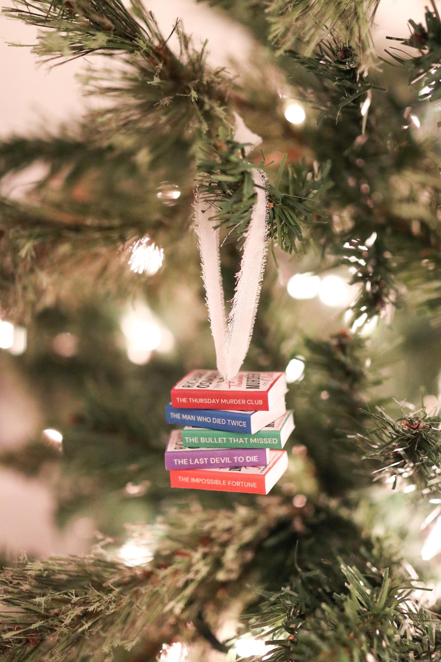 Richard Osman Mini Book Stack Ornament