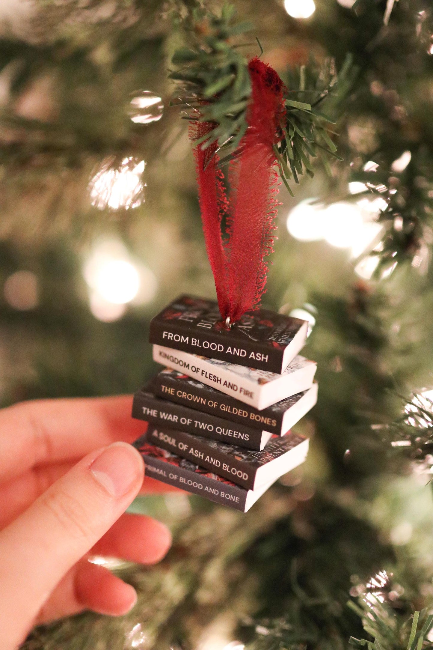 Jennifer L. Armentrout Mini Book Stack Ornament