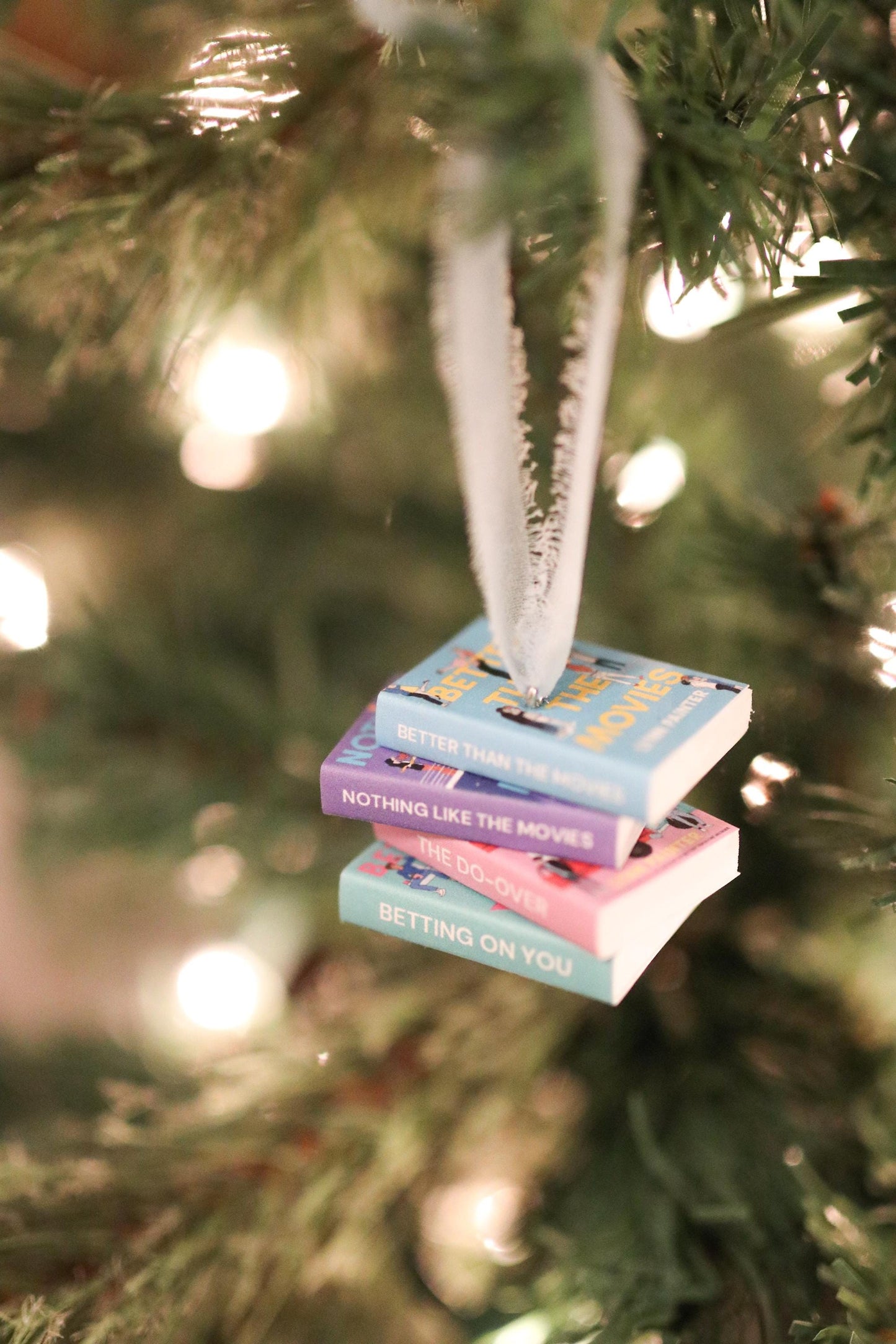 Lynn Painter Mini Book Stack Ornament