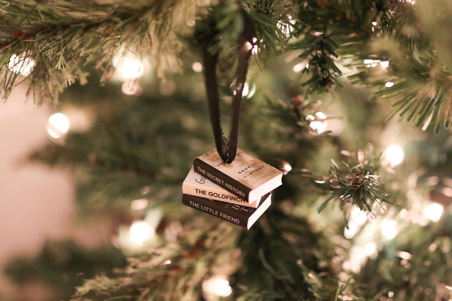 Donna Tartt Mini Book Stack Ornament