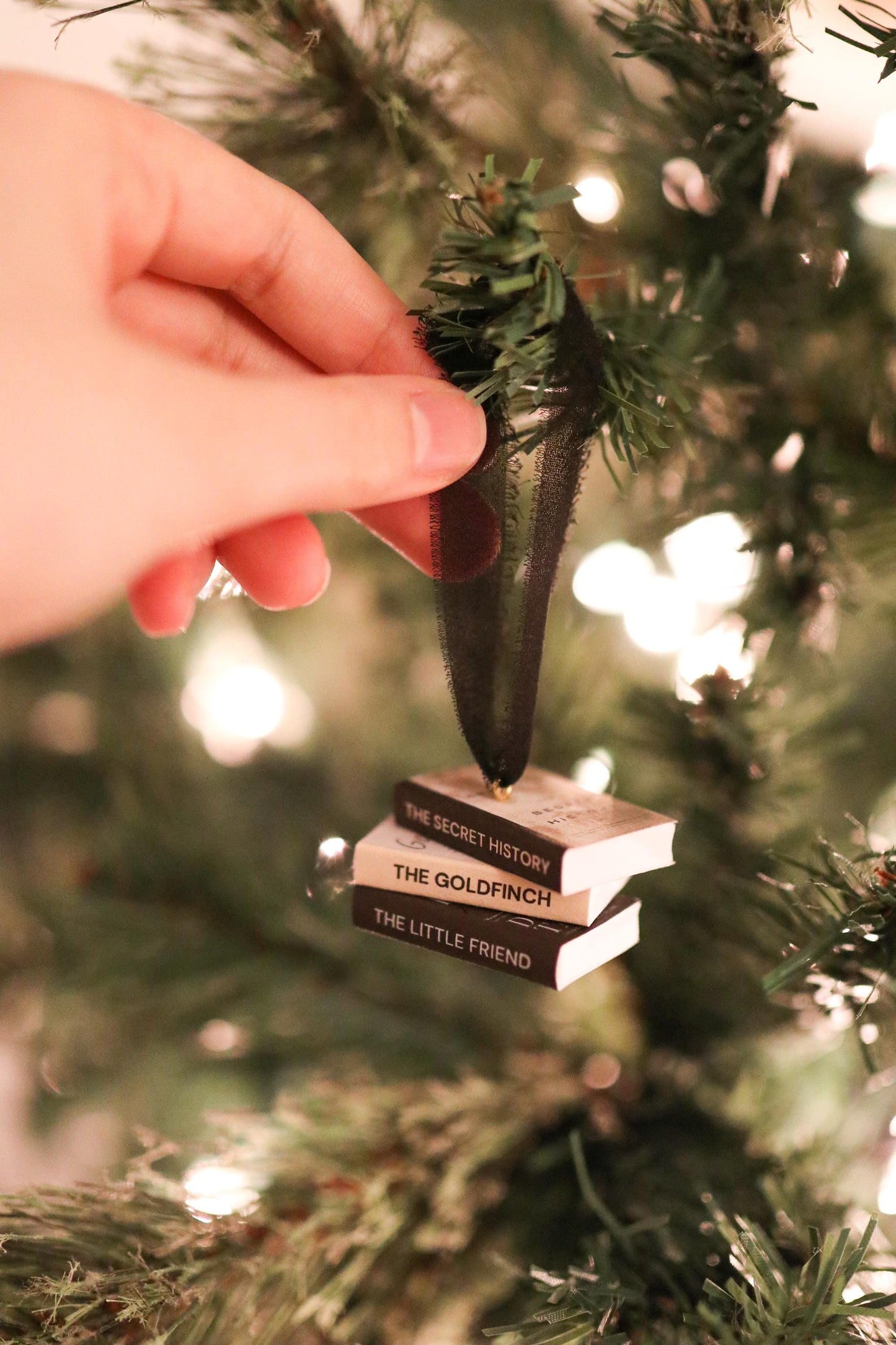 Donna Tartt Mini Book Stack Ornament