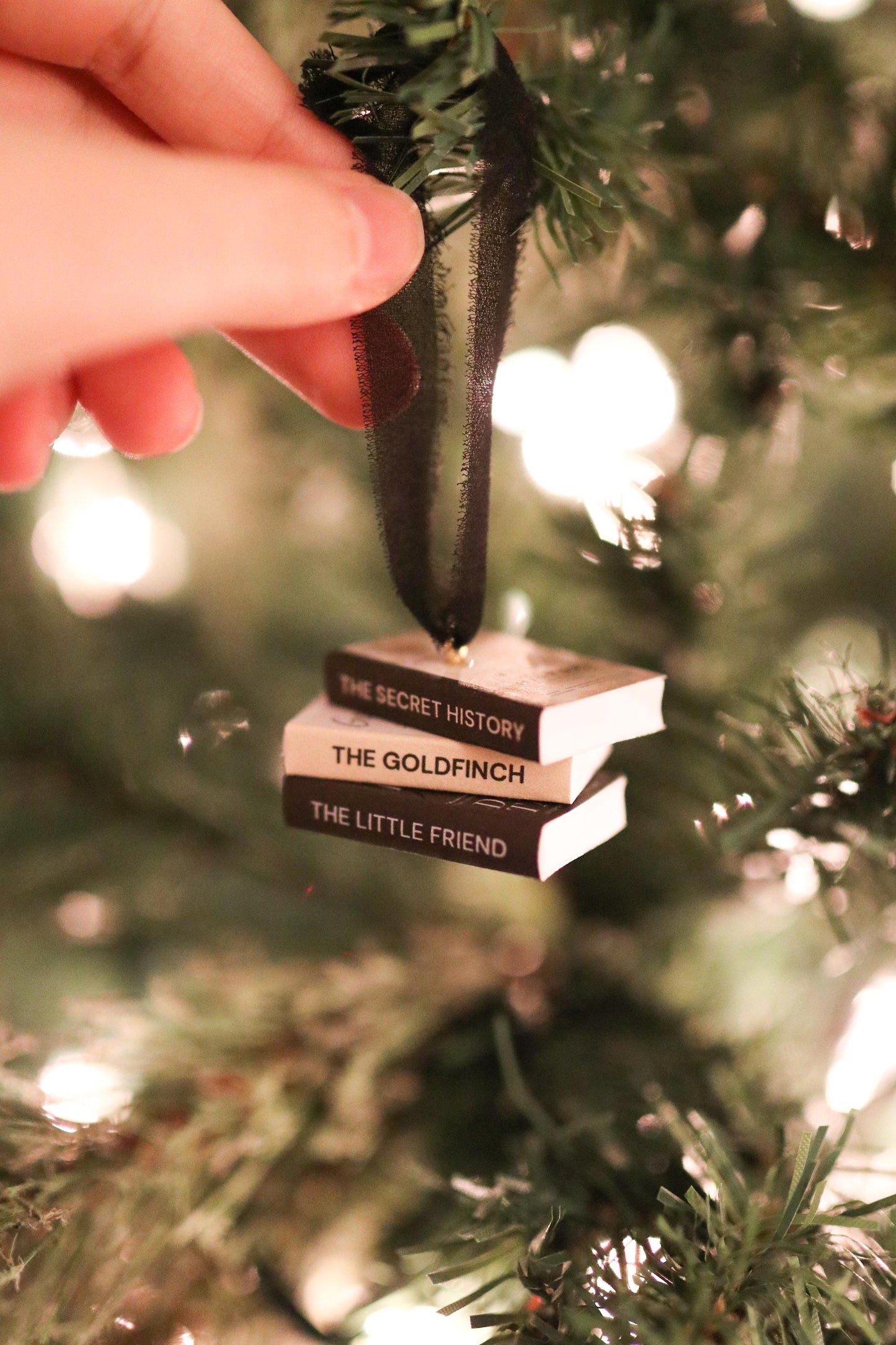 Donna Tartt Mini Book Stack Ornament