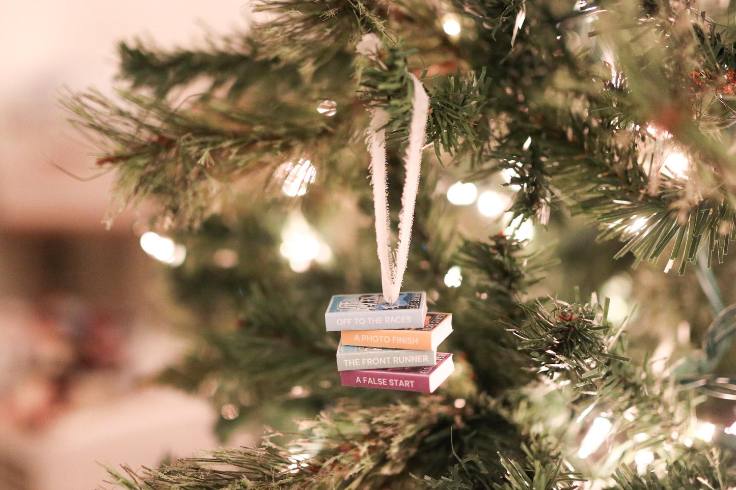 Gold Rush Ranch Mini Book Stack Ornament