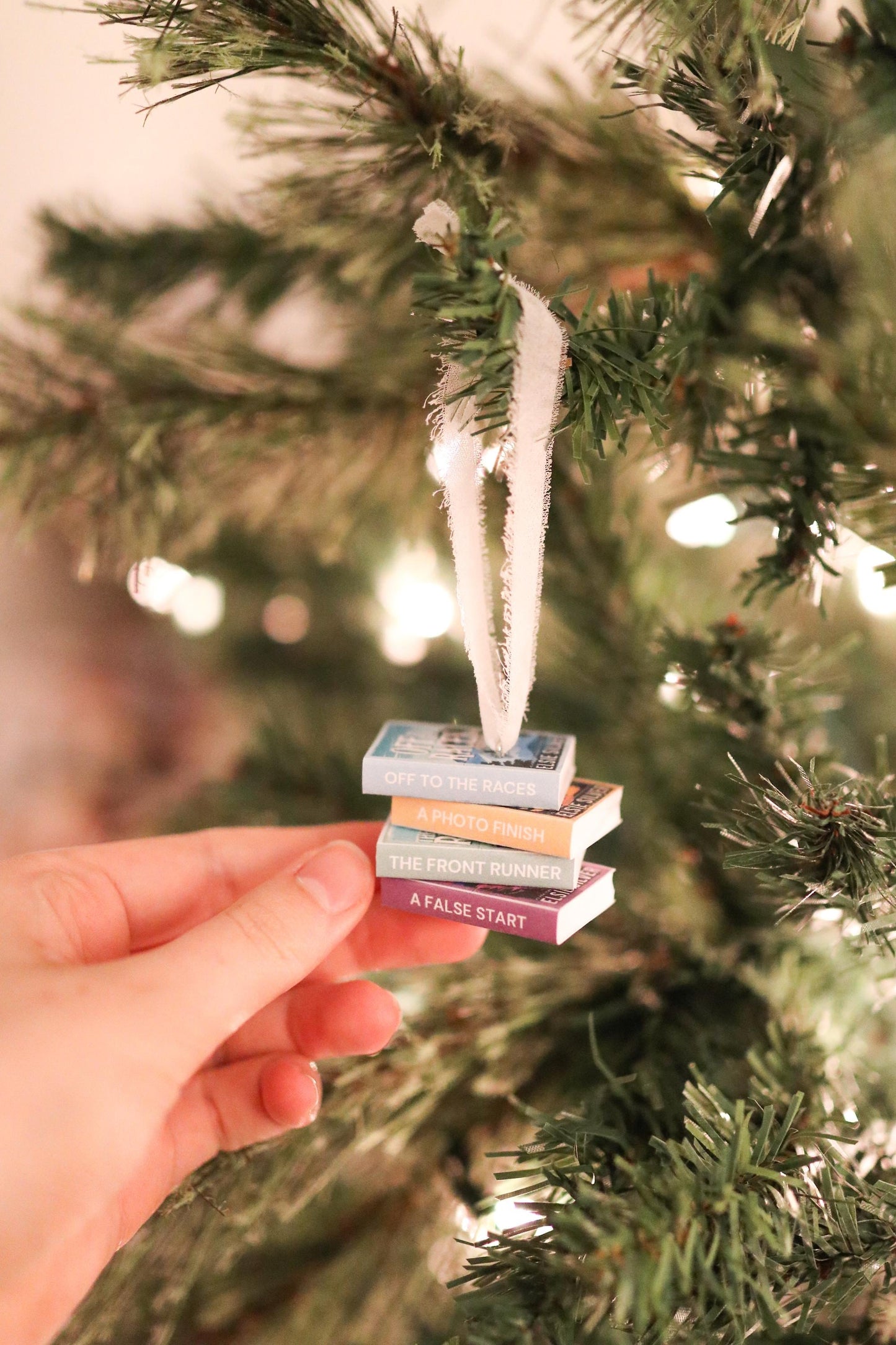 Gold Rush Ranch Mini Book Stack Ornament