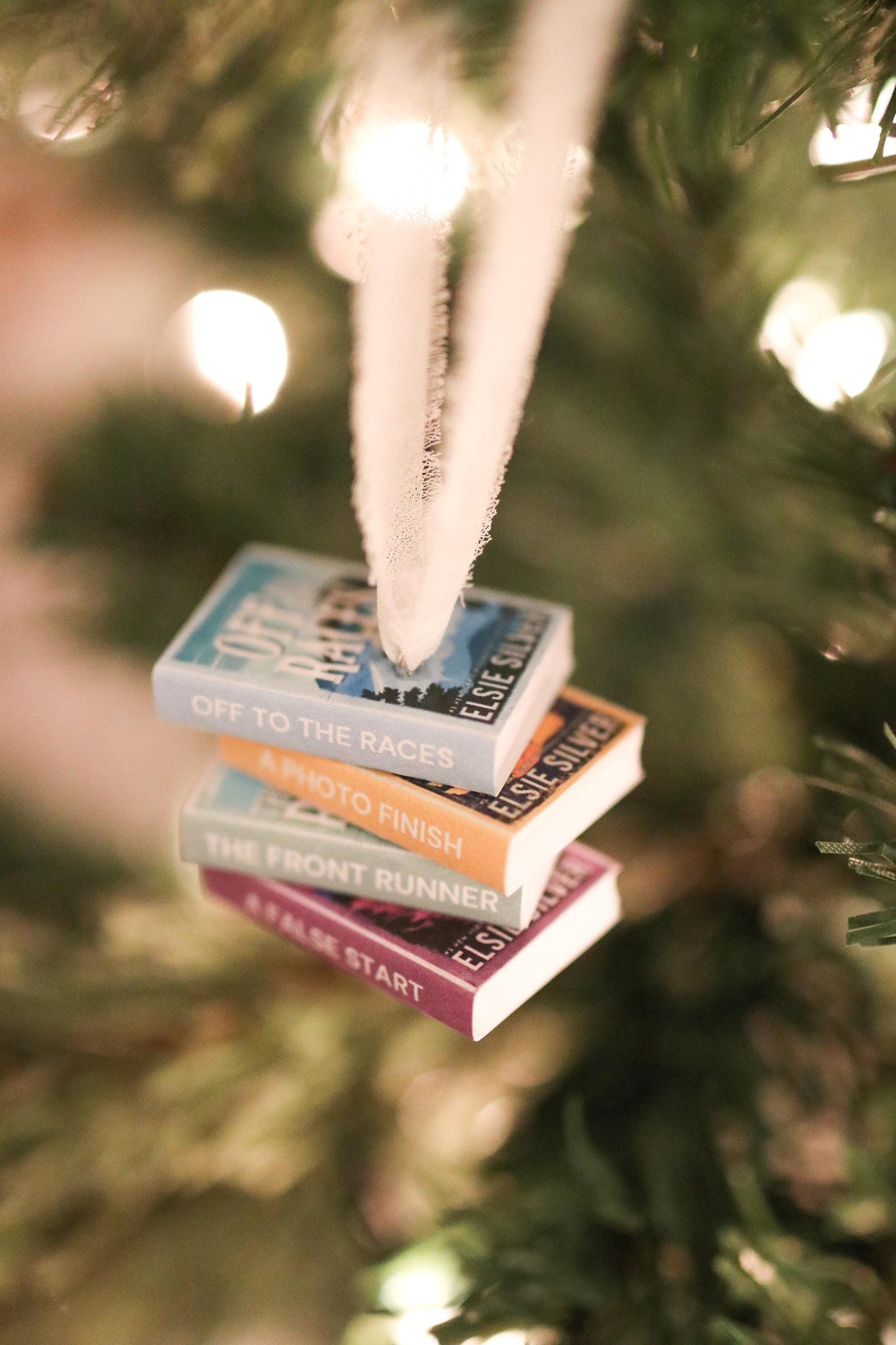 Gold Rush Ranch Mini Book Stack Ornament