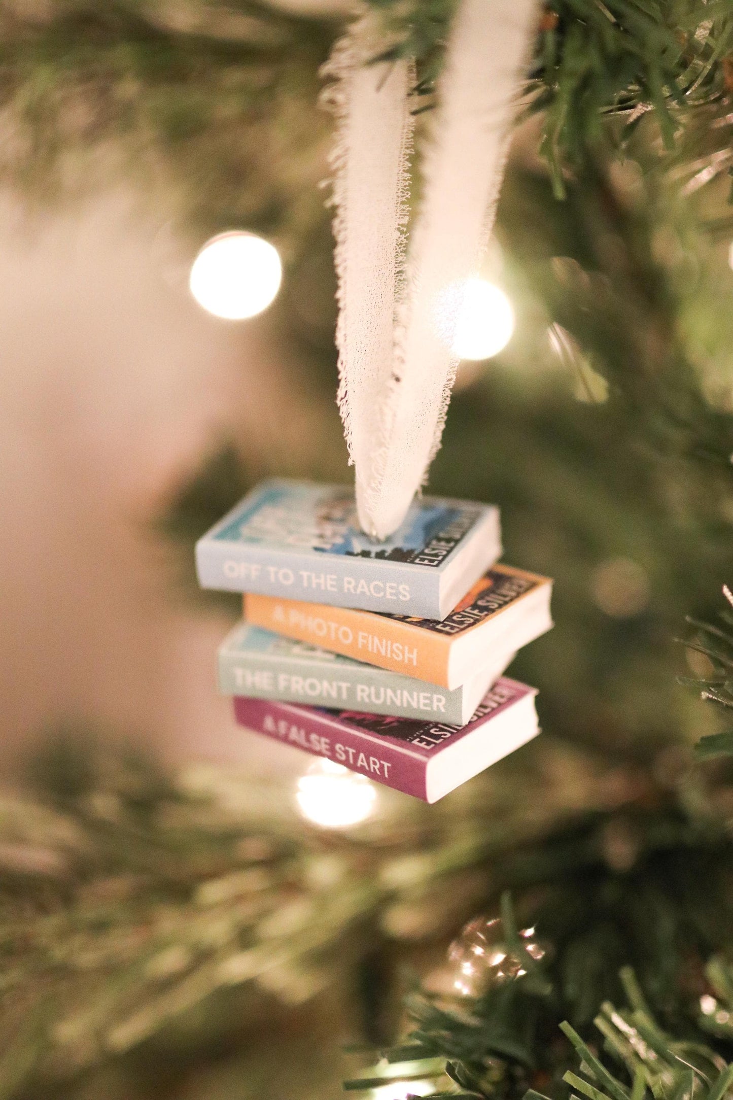 Gold Rush Ranch Mini Book Stack Ornament
