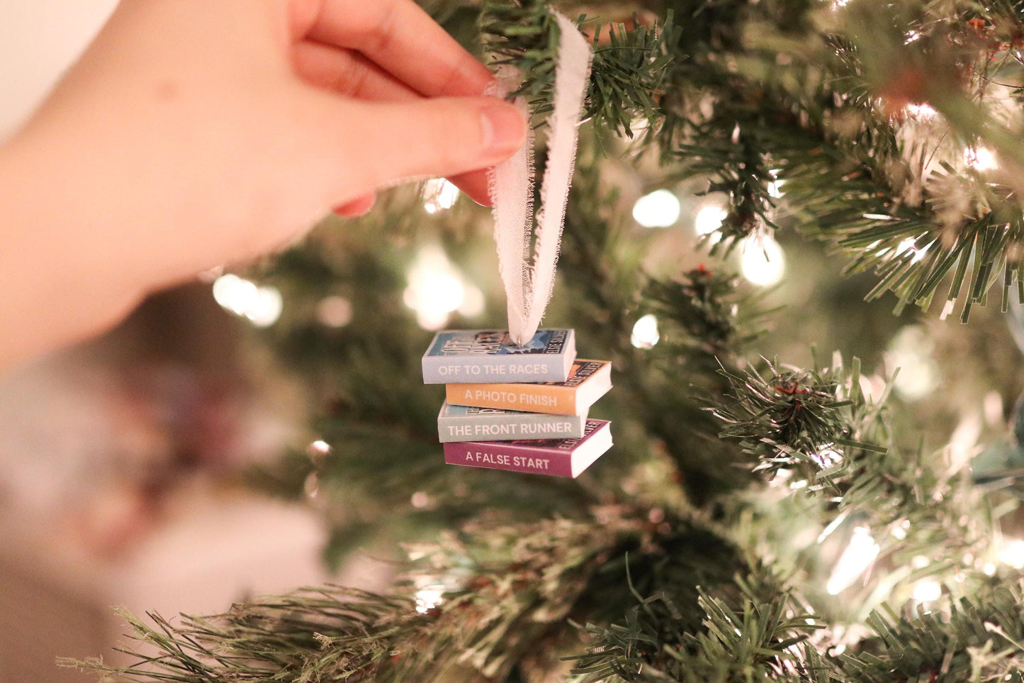 Gold Rush Ranch Mini Book Stack Ornament