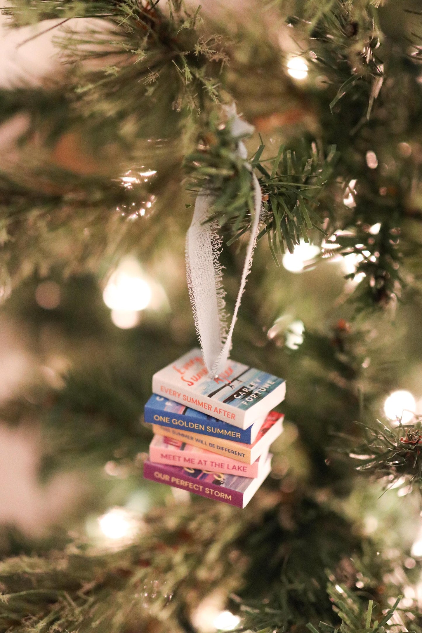 Carley Fortune Mini Book Stack Ornament