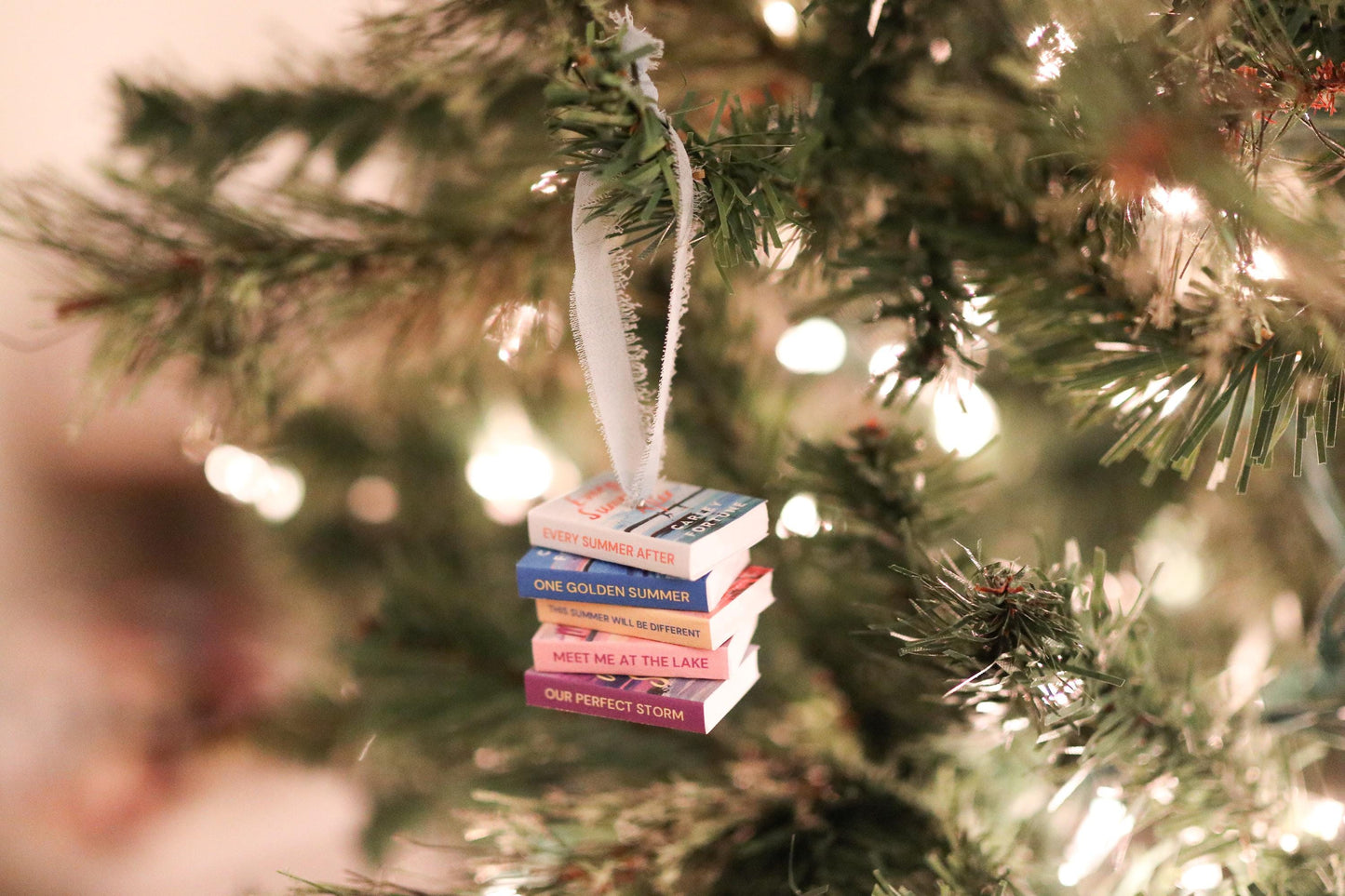 Carley Fortune Mini Book Stack Ornament