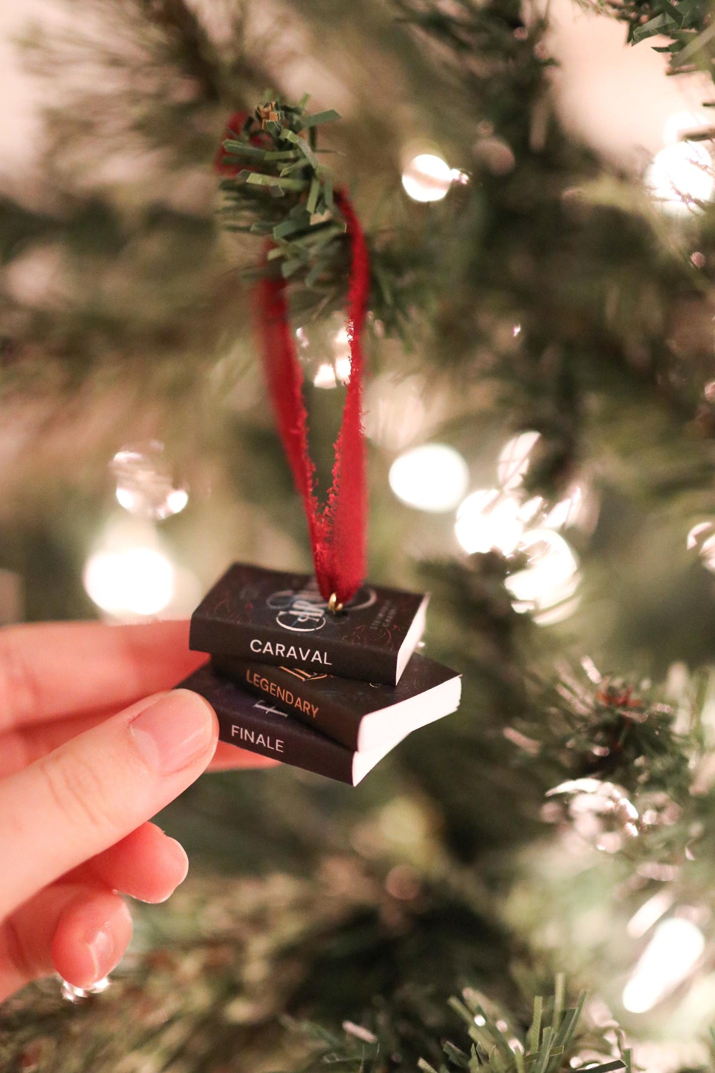 Caraval Mini Book Stack Ornament