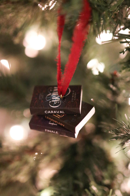Caraval Mini Book Stack Ornament