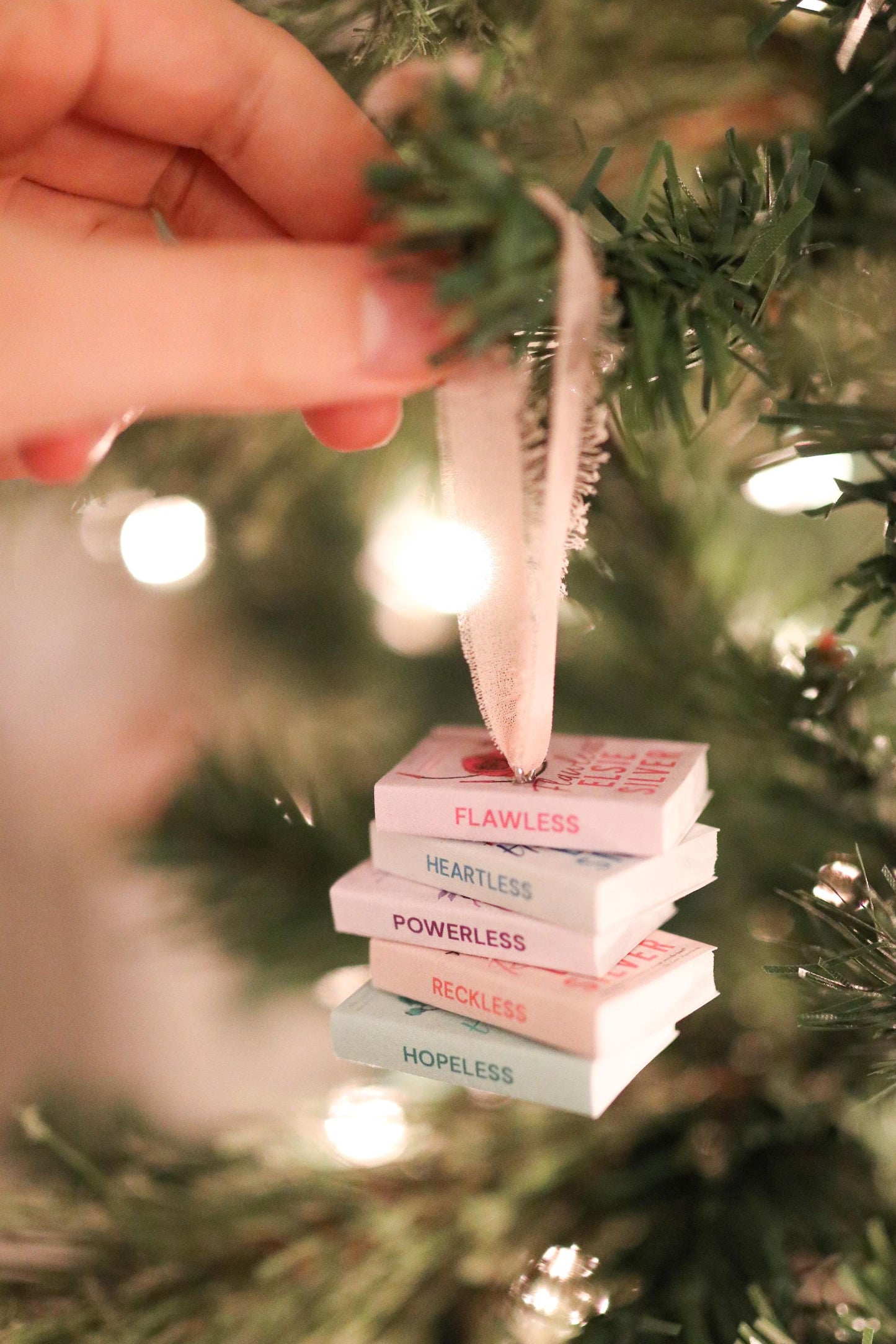 Chestnut Springs Mini Book Stack Ornament