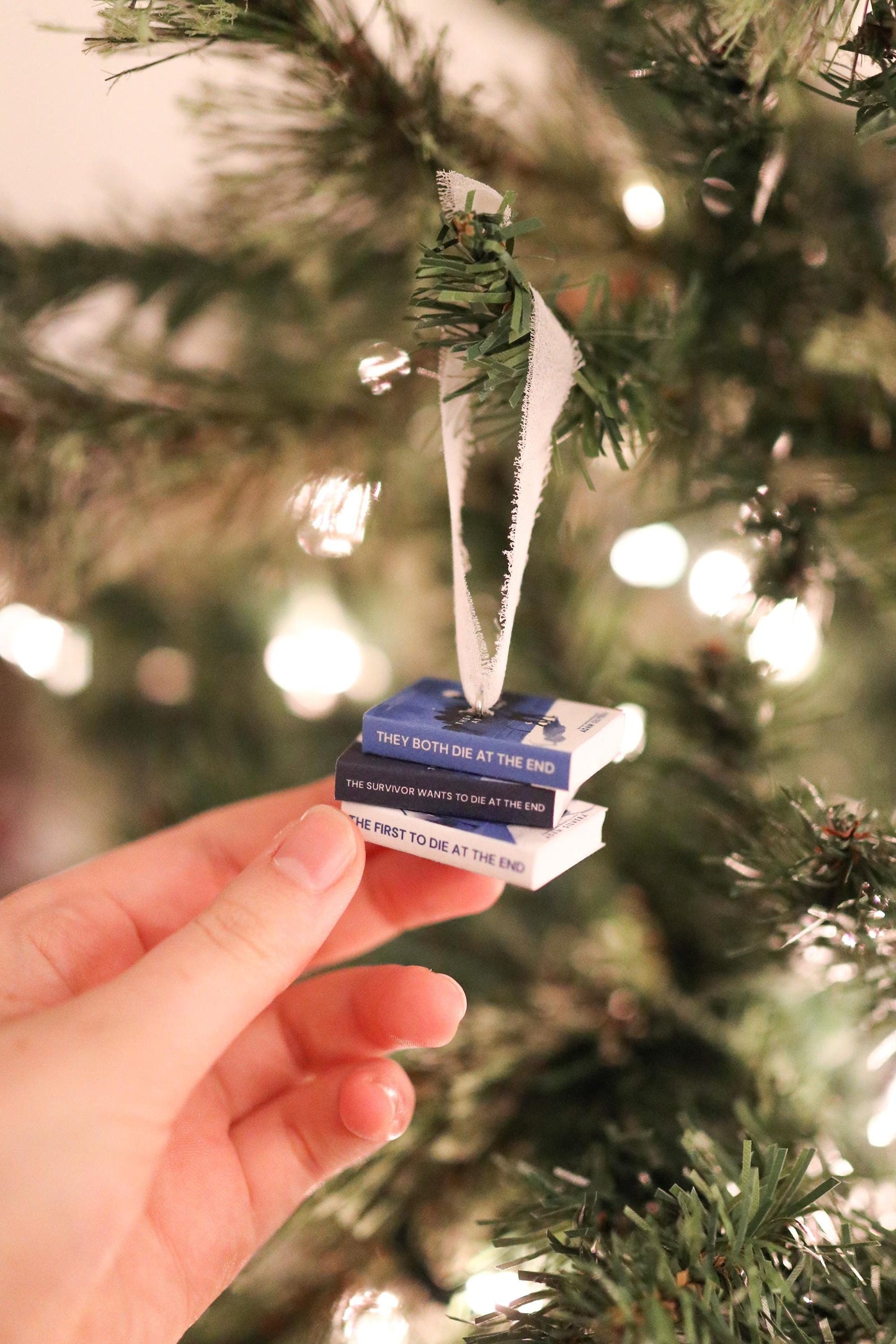 Death-Cast Mini Book Stack Ornament