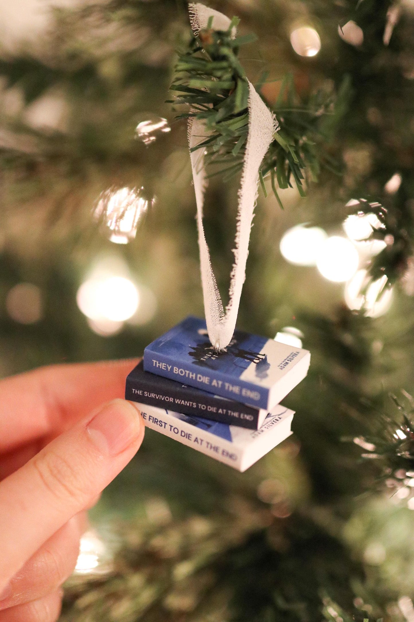 Death-Cast Mini Book Stack Ornament