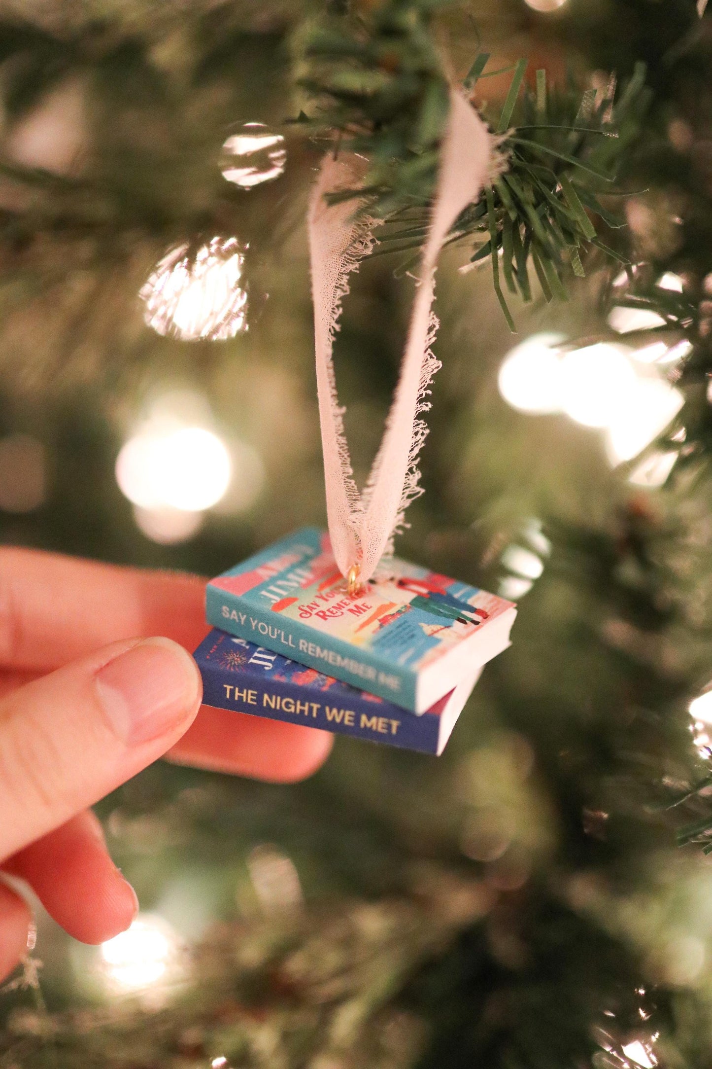 Abby Jimenez Mini Book Stack Ornament