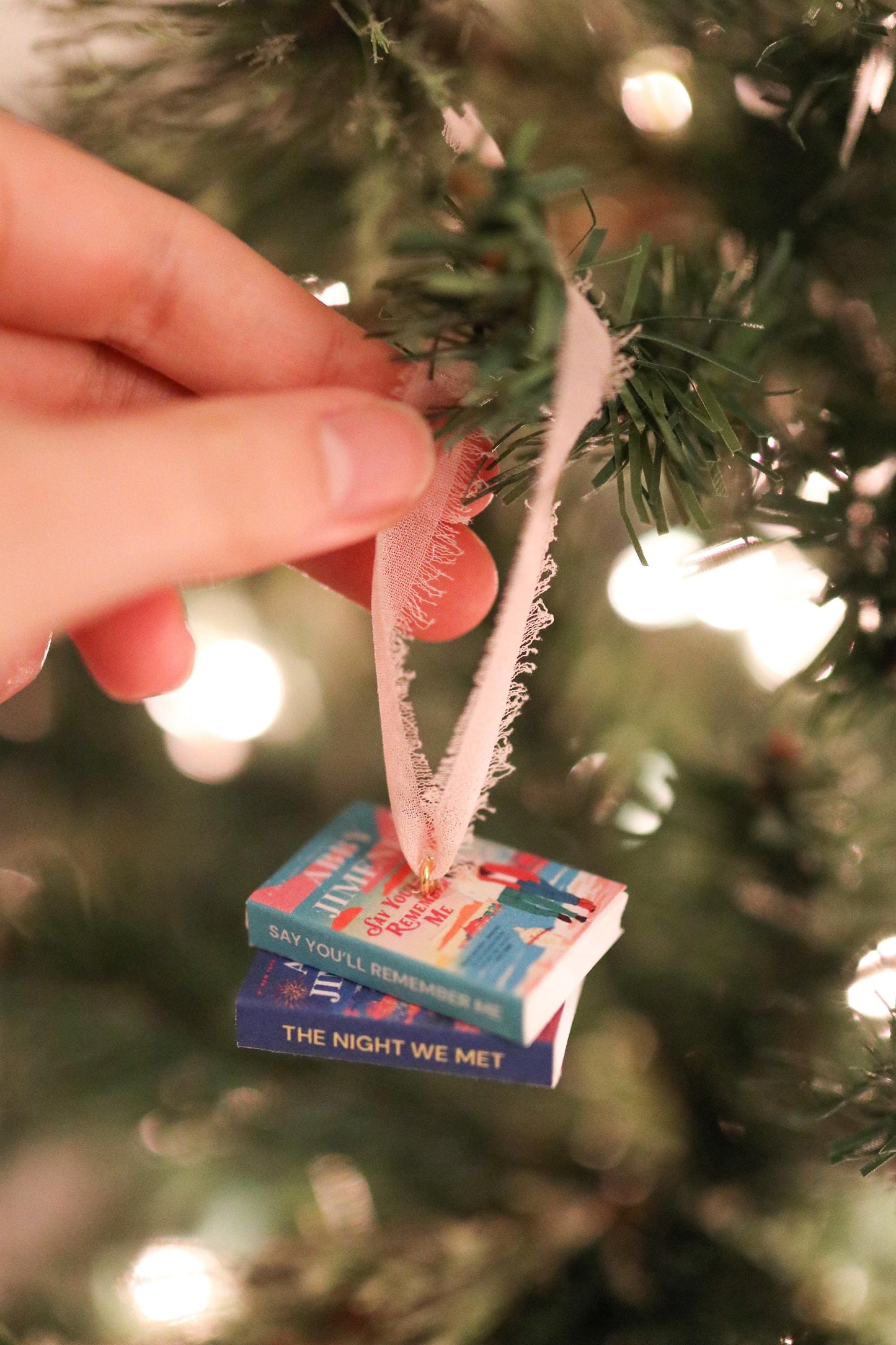 Abby Jimenez Mini Book Stack Ornament