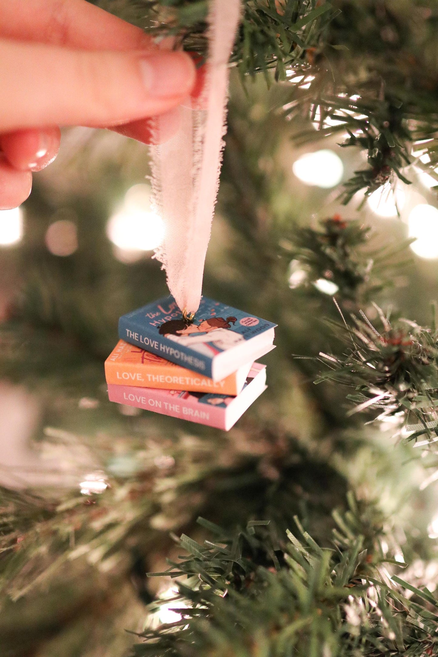 Ali Hazelwood Mini Book Stack Ornament