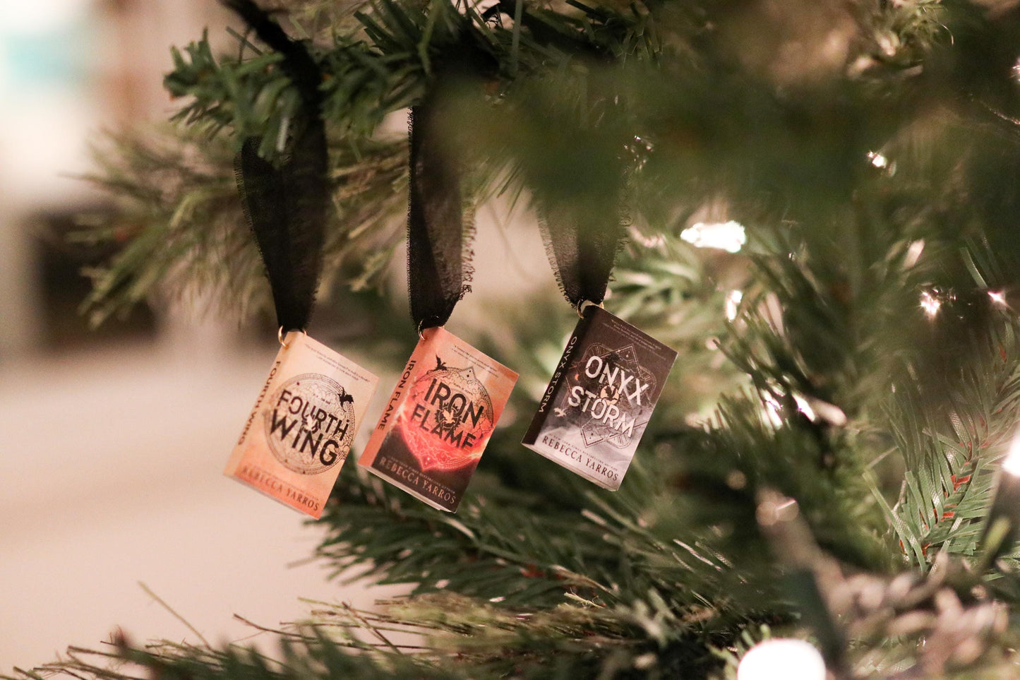 Fourth Wing Mini Book Ornaments