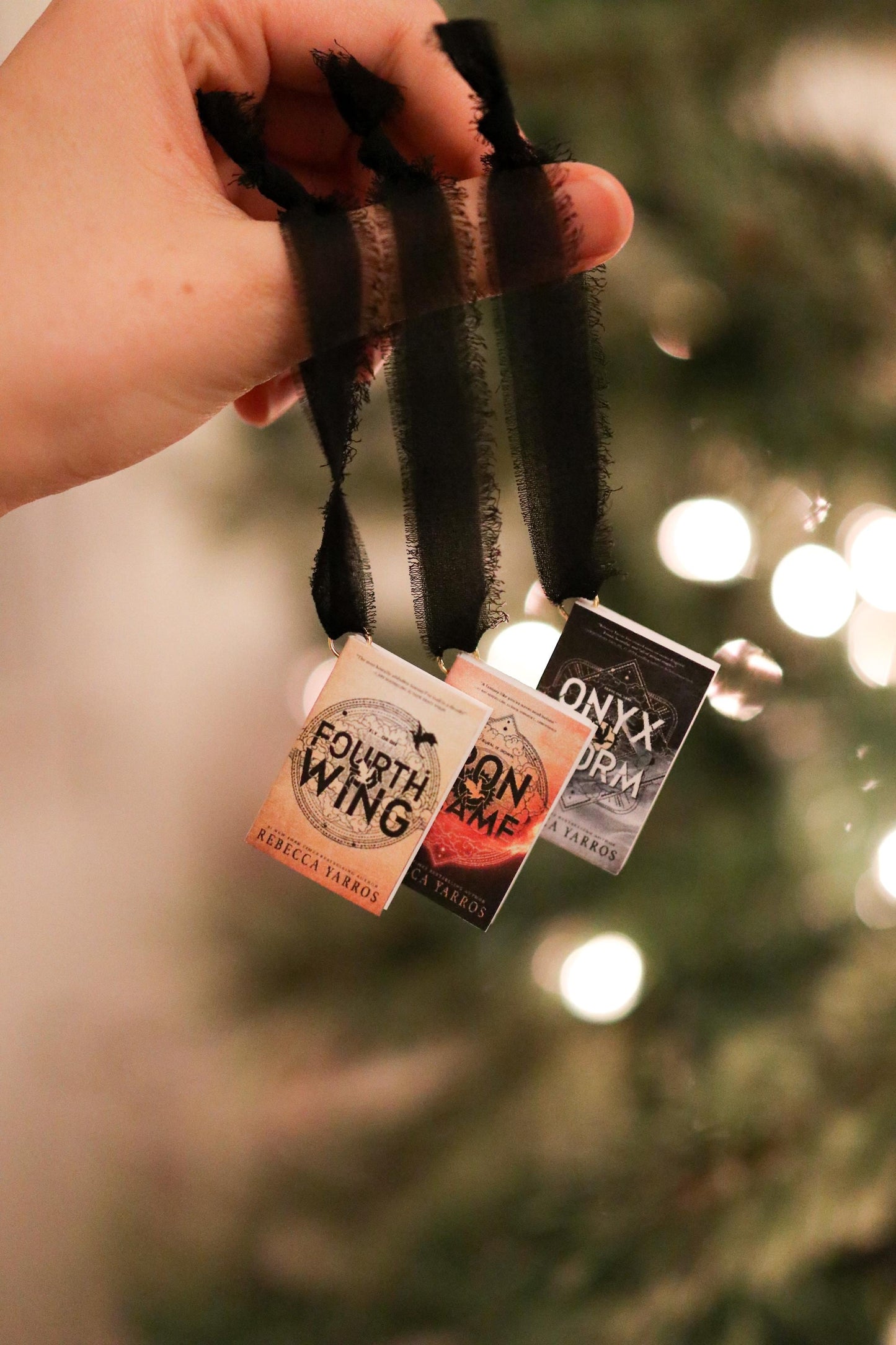 Fourth Wing Mini Book Ornaments