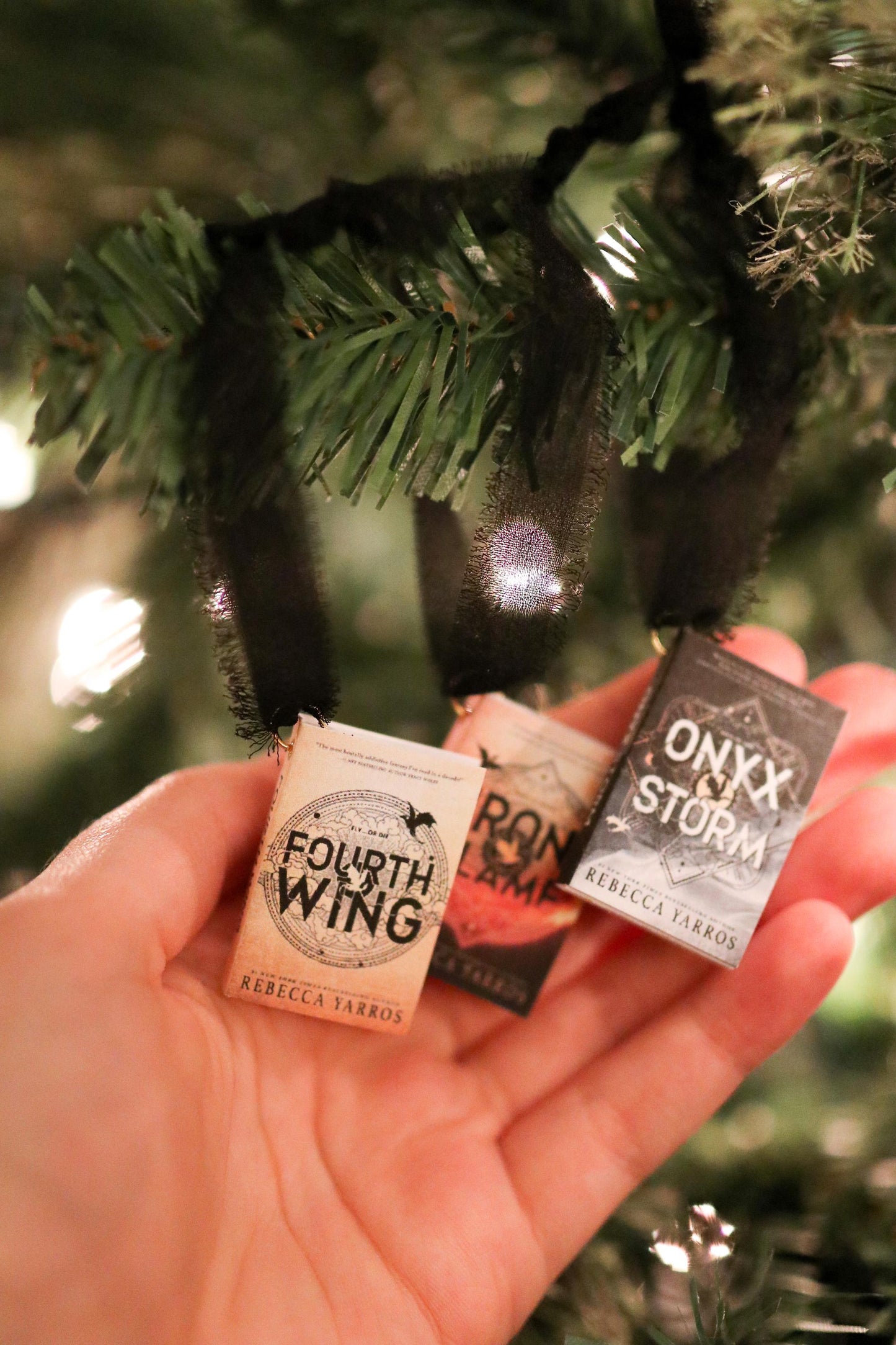 Fourth Wing Mini Book Ornaments