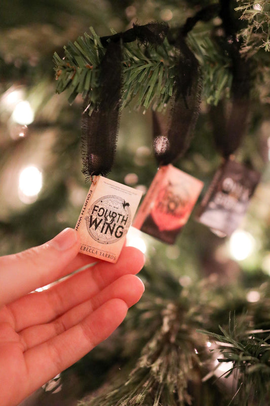 Fourth Wing Mini Book Ornaments