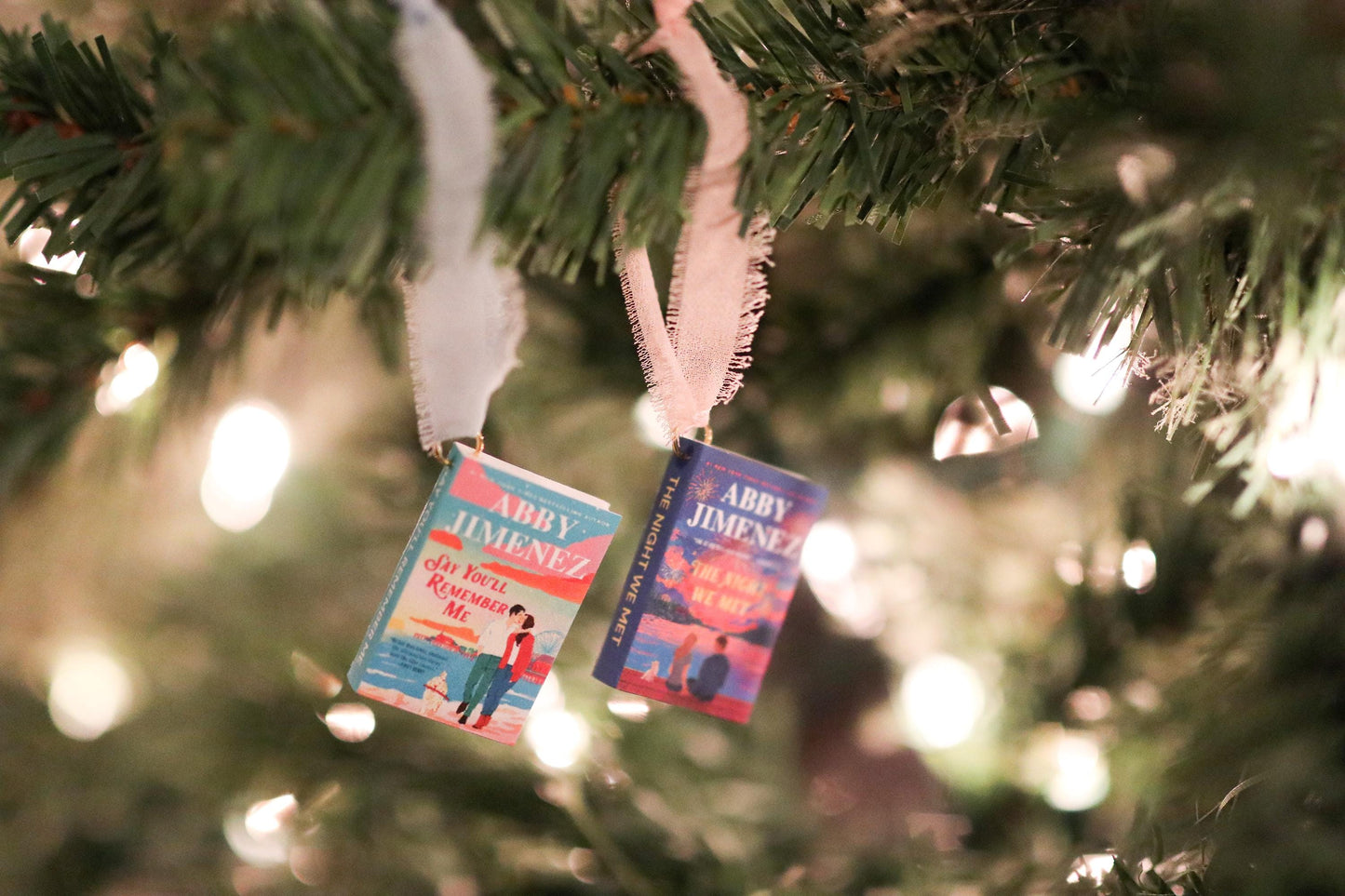 Abby Jimenez Mini Book Ornaments