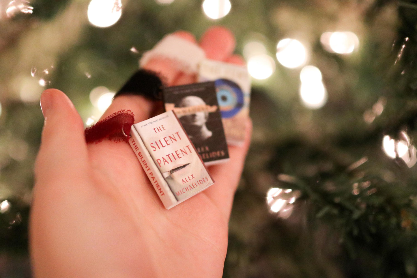 Alex Michaelides Mini Book Ornaments