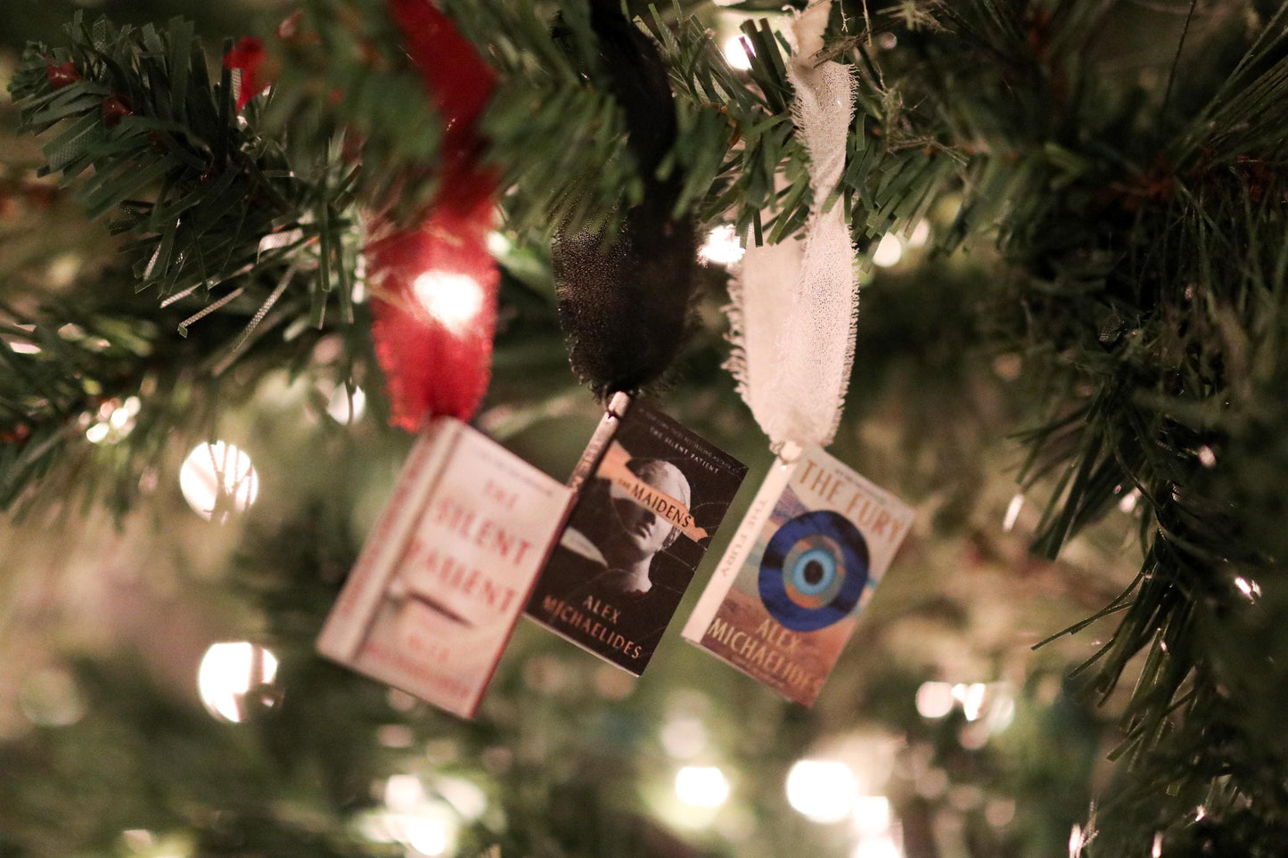 Alex Michaelides Mini Book Ornaments