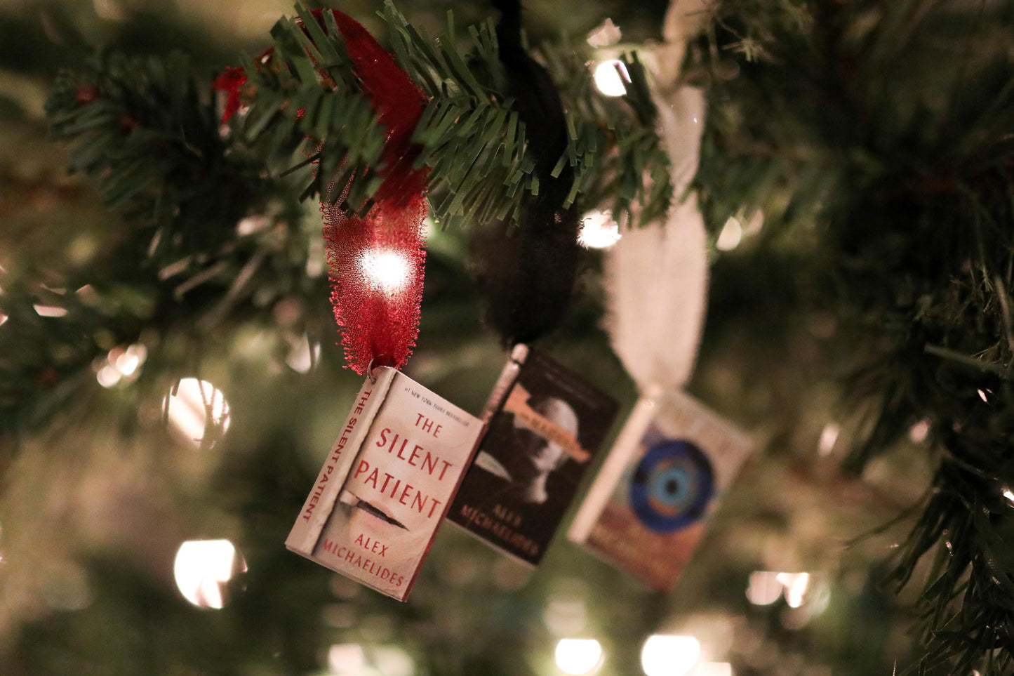 Alex Michaelides Mini Book Ornaments