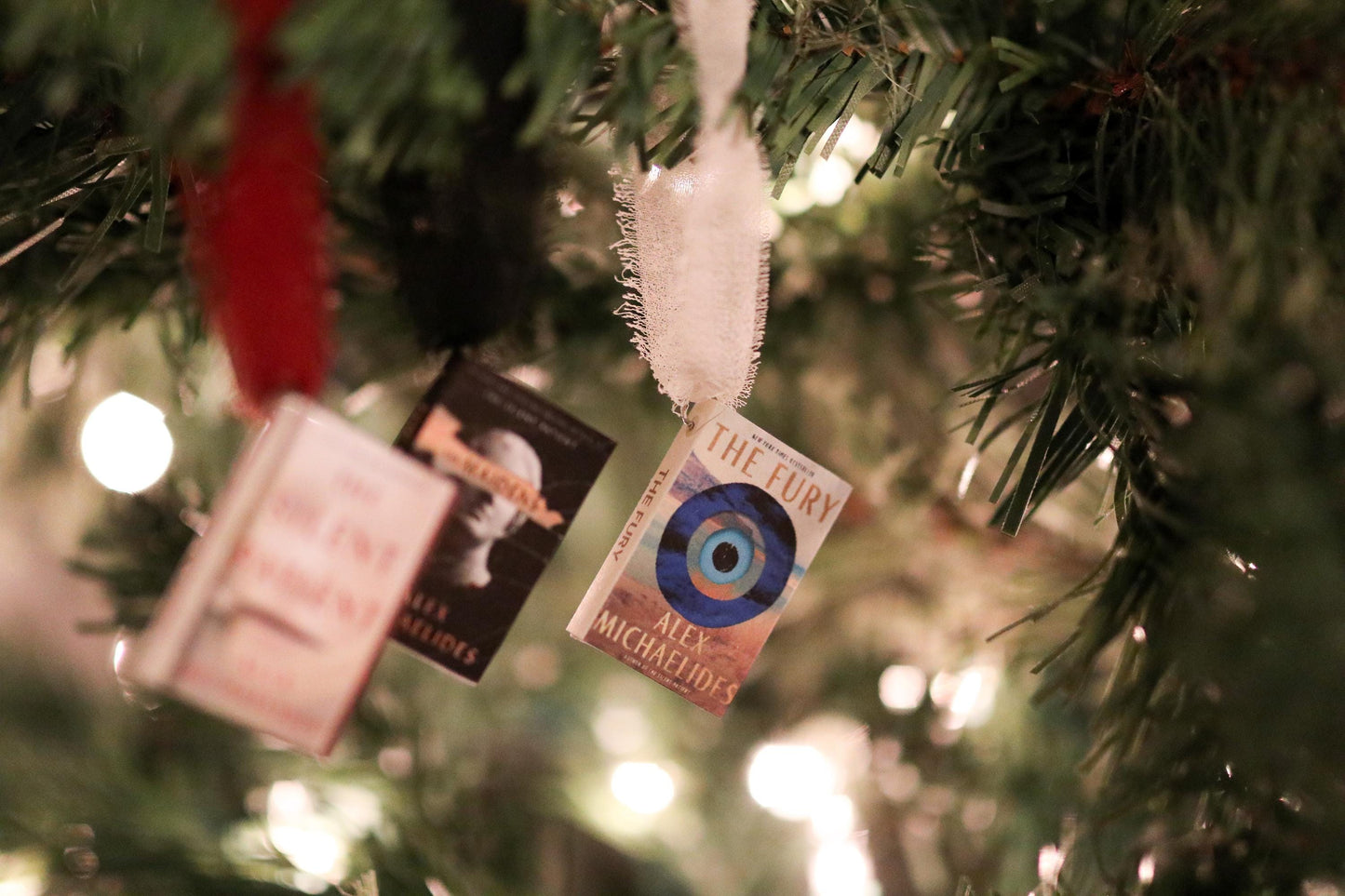 Alex Michaelides Mini Book Ornaments