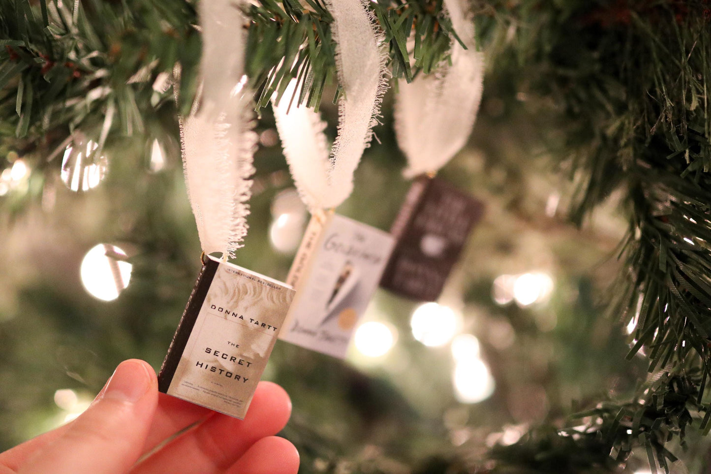 Donna Tartt Mini Book Ornaments
