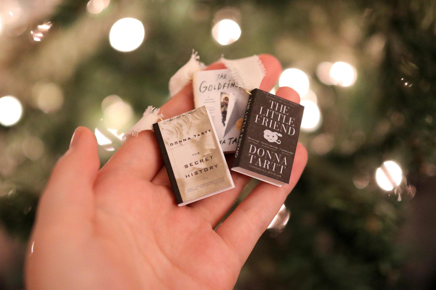 Donna Tartt Mini Book Ornaments