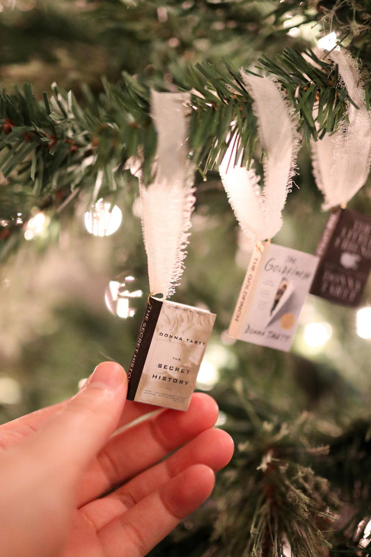 Donna Tartt Mini Book Ornaments