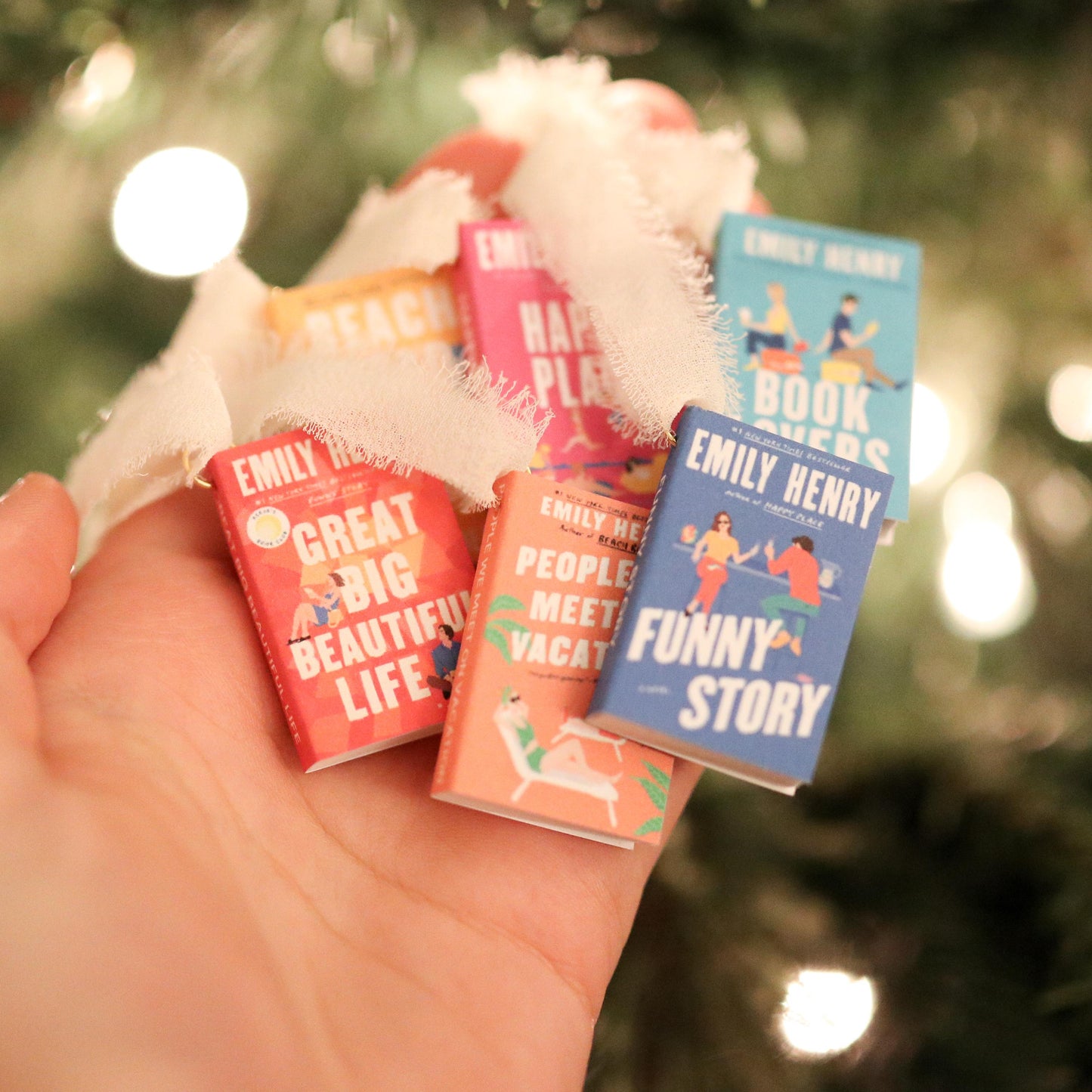 Emily Henry Mini Book Ornaments