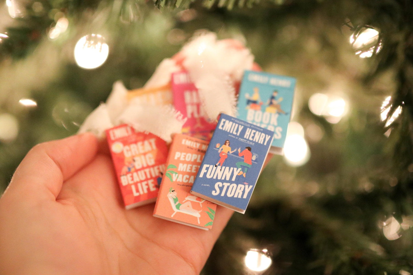 Emily Henry Mini Book Ornaments