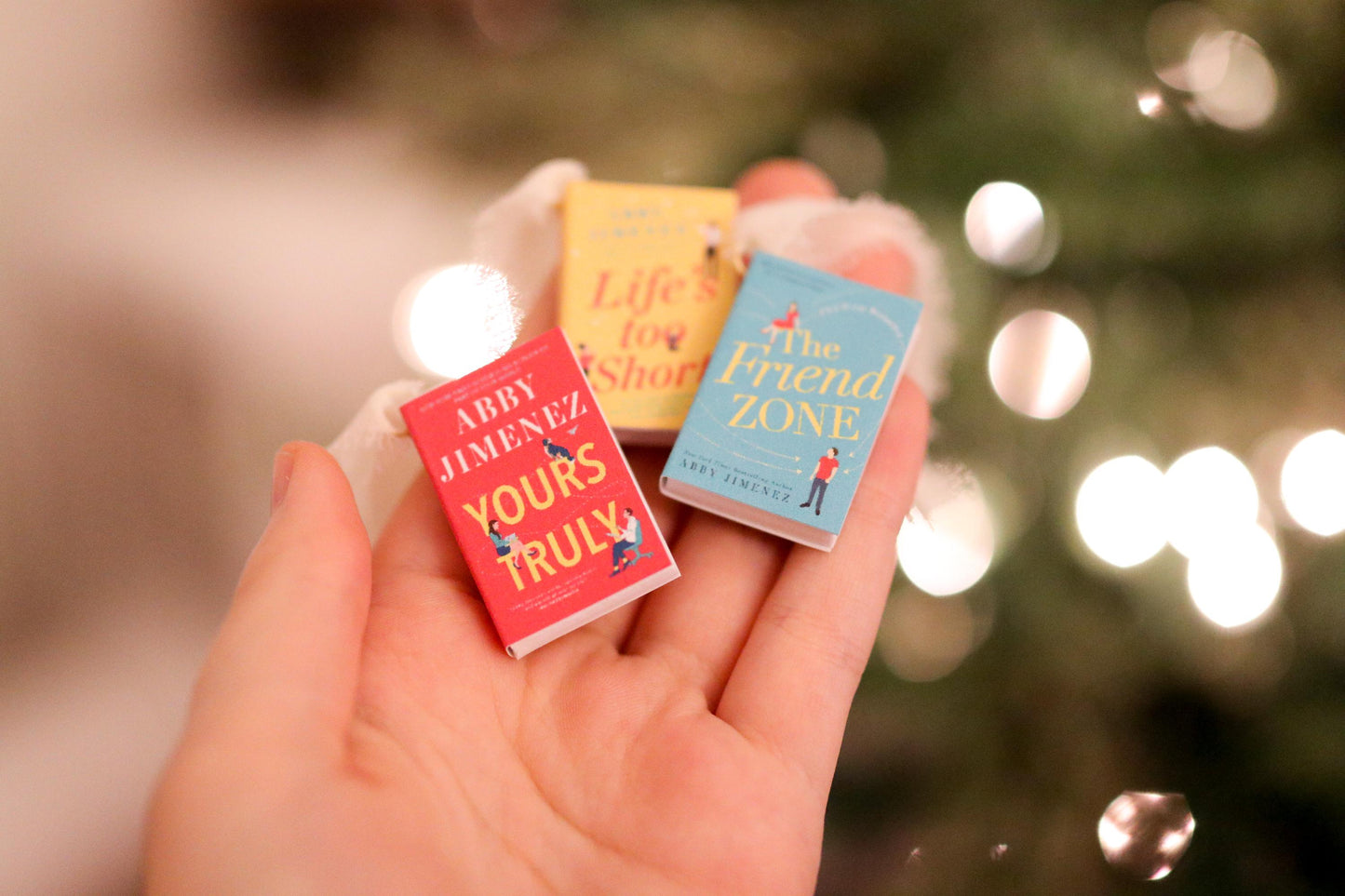 Abby Jimenez Inspired Mini Book Ornaments