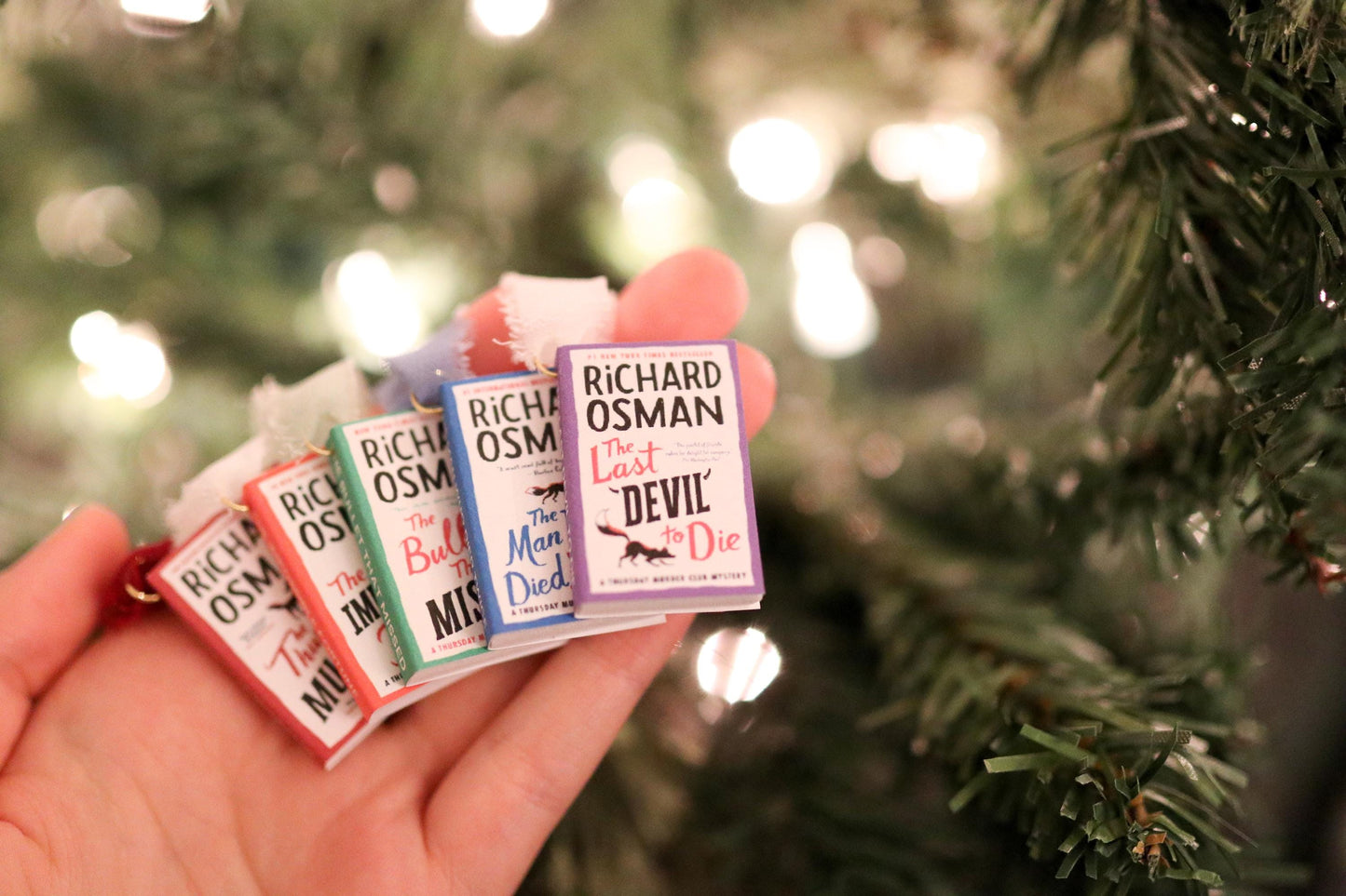 Richard Osman Mini Book Ornaments