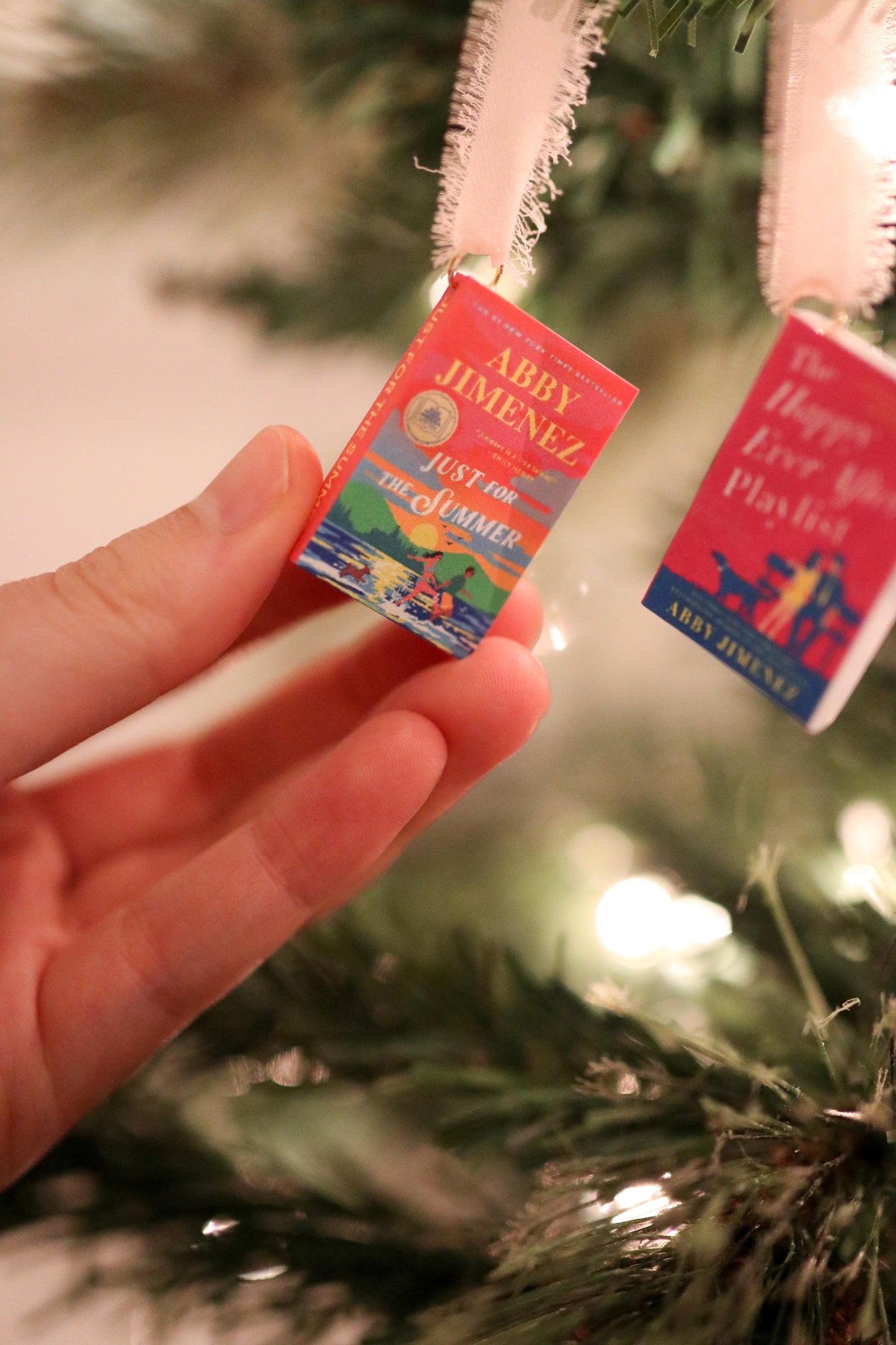 Abby Jimenez Mini Book Ornaments