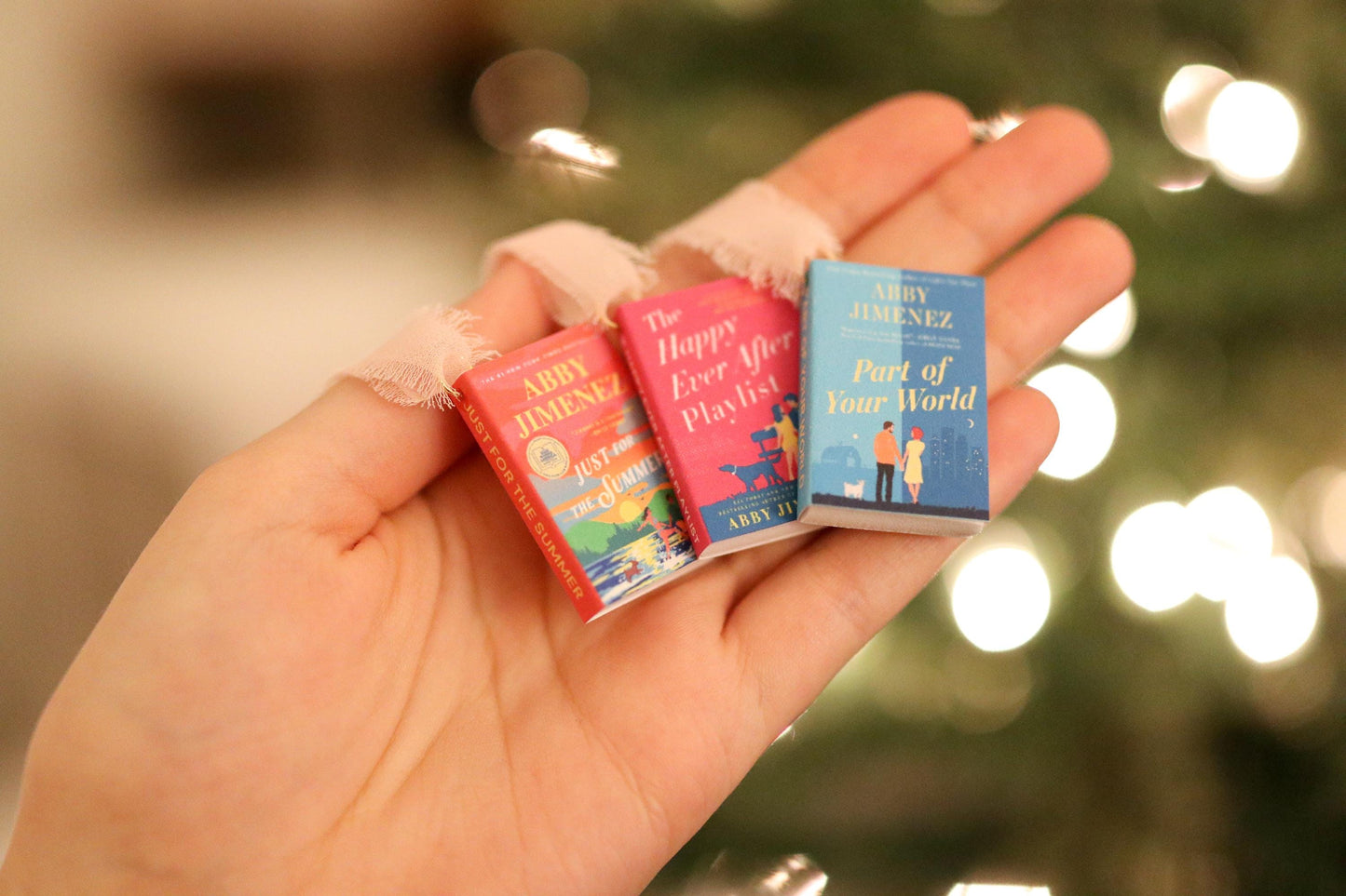 Abby Jimenez Mini Book Ornaments