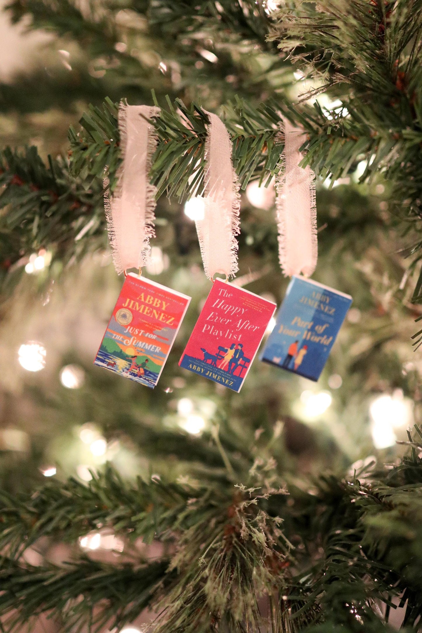 Abby Jimenez Mini Book Ornaments