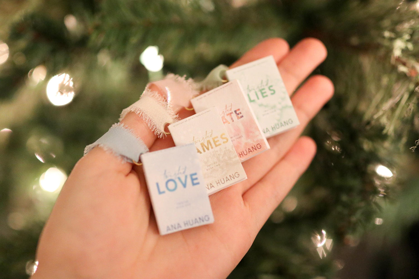 Twisted Love Mini Book Ornaments