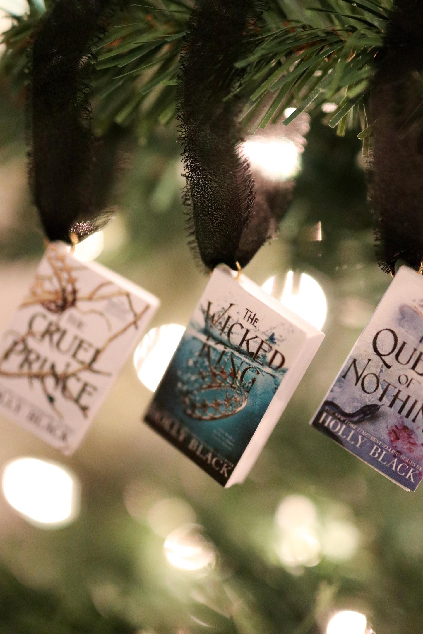 Holly Black Mini Book Ornaments