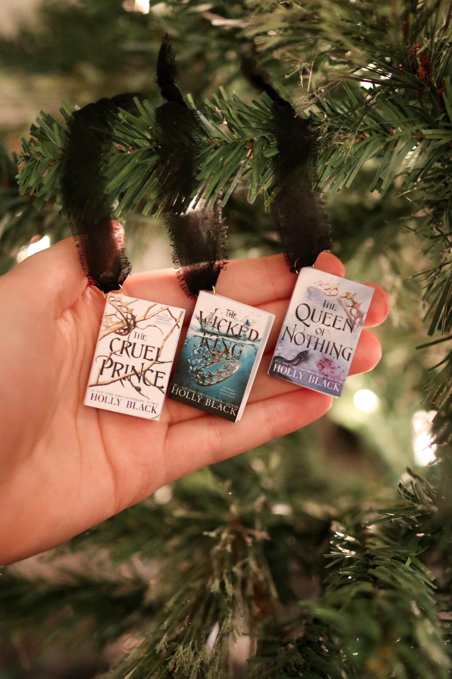 Holly Black Mini Book Ornaments
